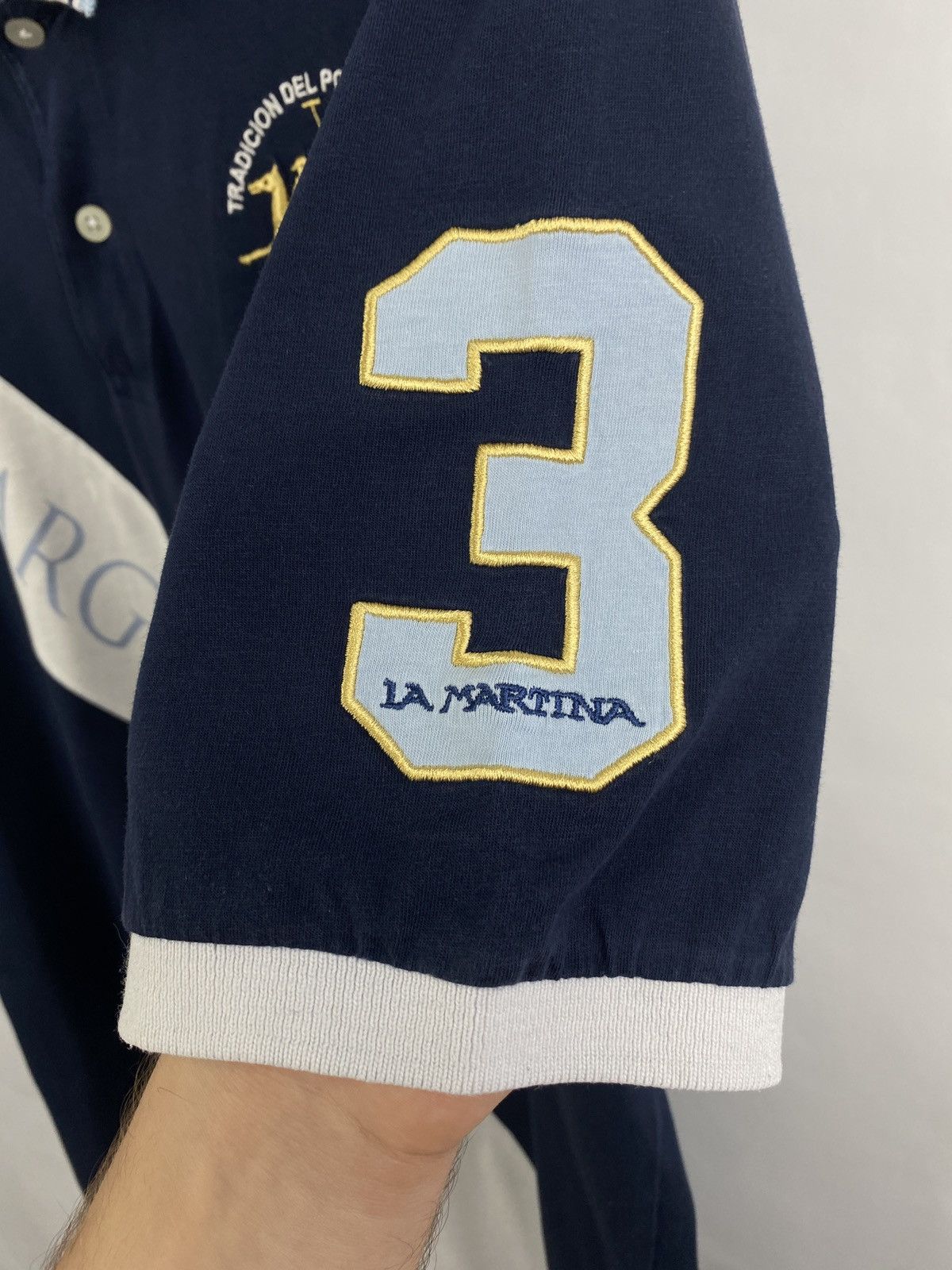 La Martina 🇦🇷 Vintage 90s La Martina Argentina T-Shirt Y2K Rare Retro Size US XXL / EU 58 / 5 - 6 Thumbnail