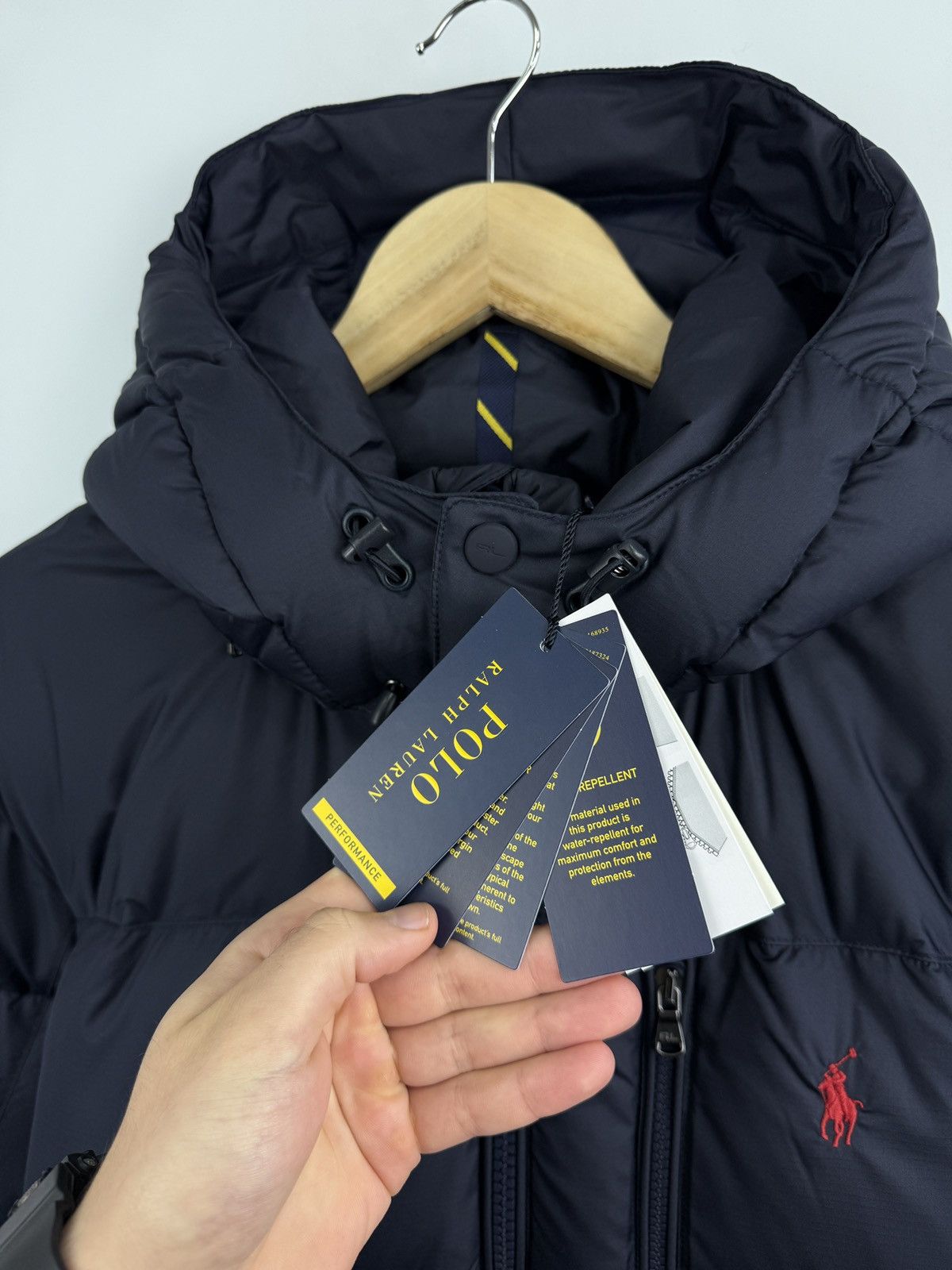 Polo Ralph Lauren 🇺🇸❗️NEW Ralph Lauren Hooded Down Puffer MLS Navy El Cap Jacket Size US XXL / EU 58 / 5 - 12 Thumbnail