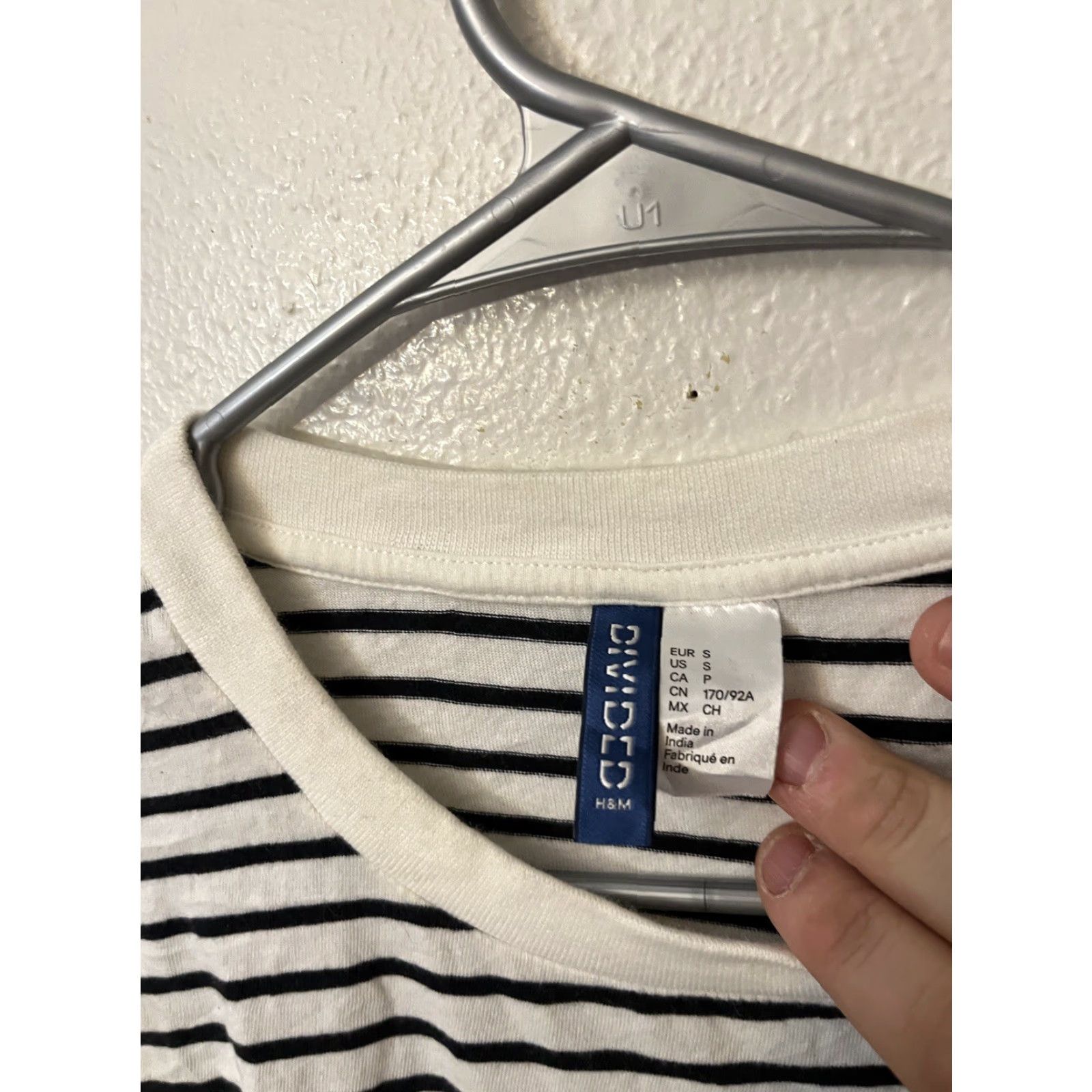 H&M H&M Women’s Blouse Tunic Knit Long Sleeve Striped Black White Size Small Size S / US 4 / IT 40 - 3 Thumbnail