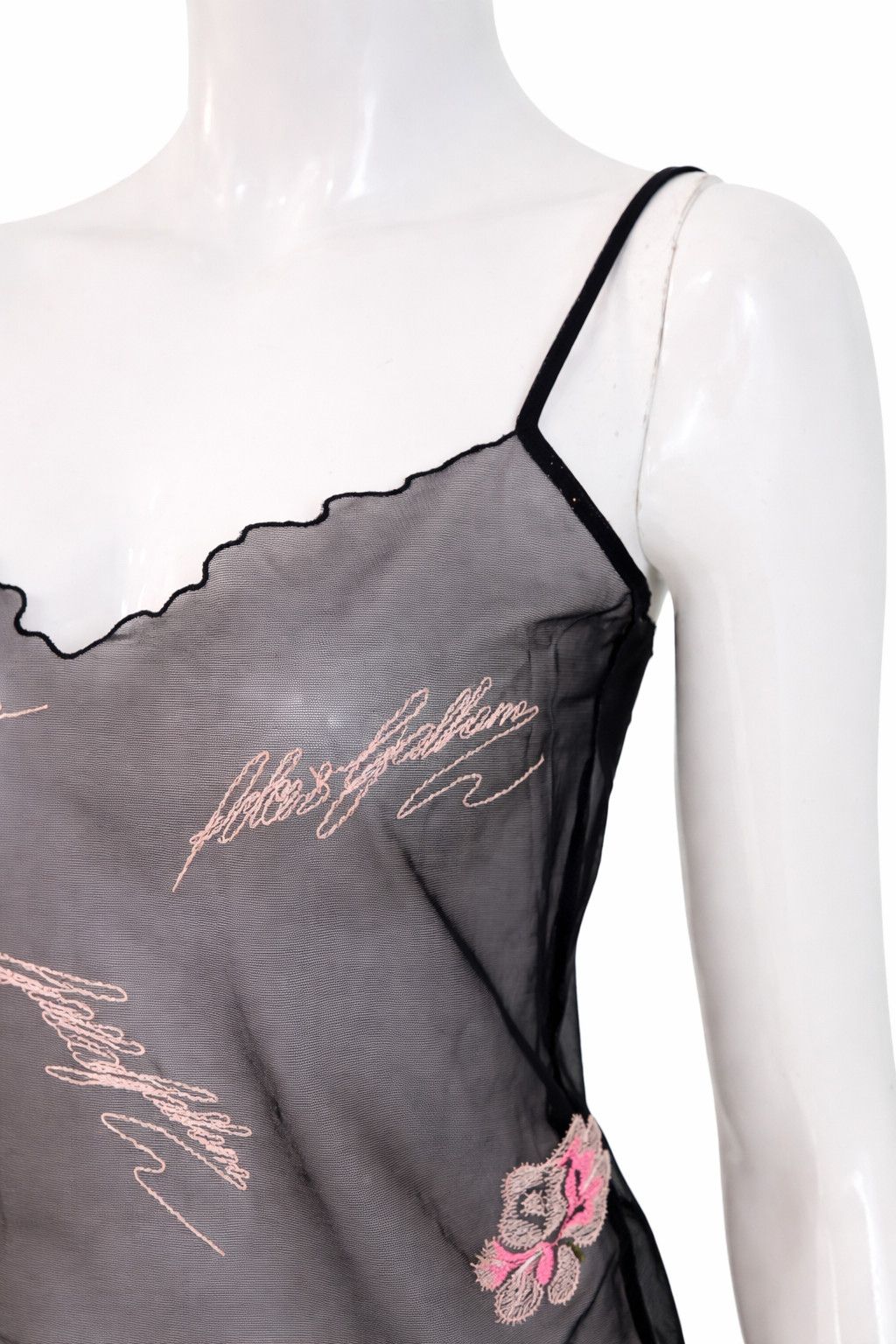 Dolce & Gabbana Dolce & Gabbana Sheer Mesh Floral Embroidered D&G Top Size M / US 6-8 / IT 42-44 - 5 Thumbnail