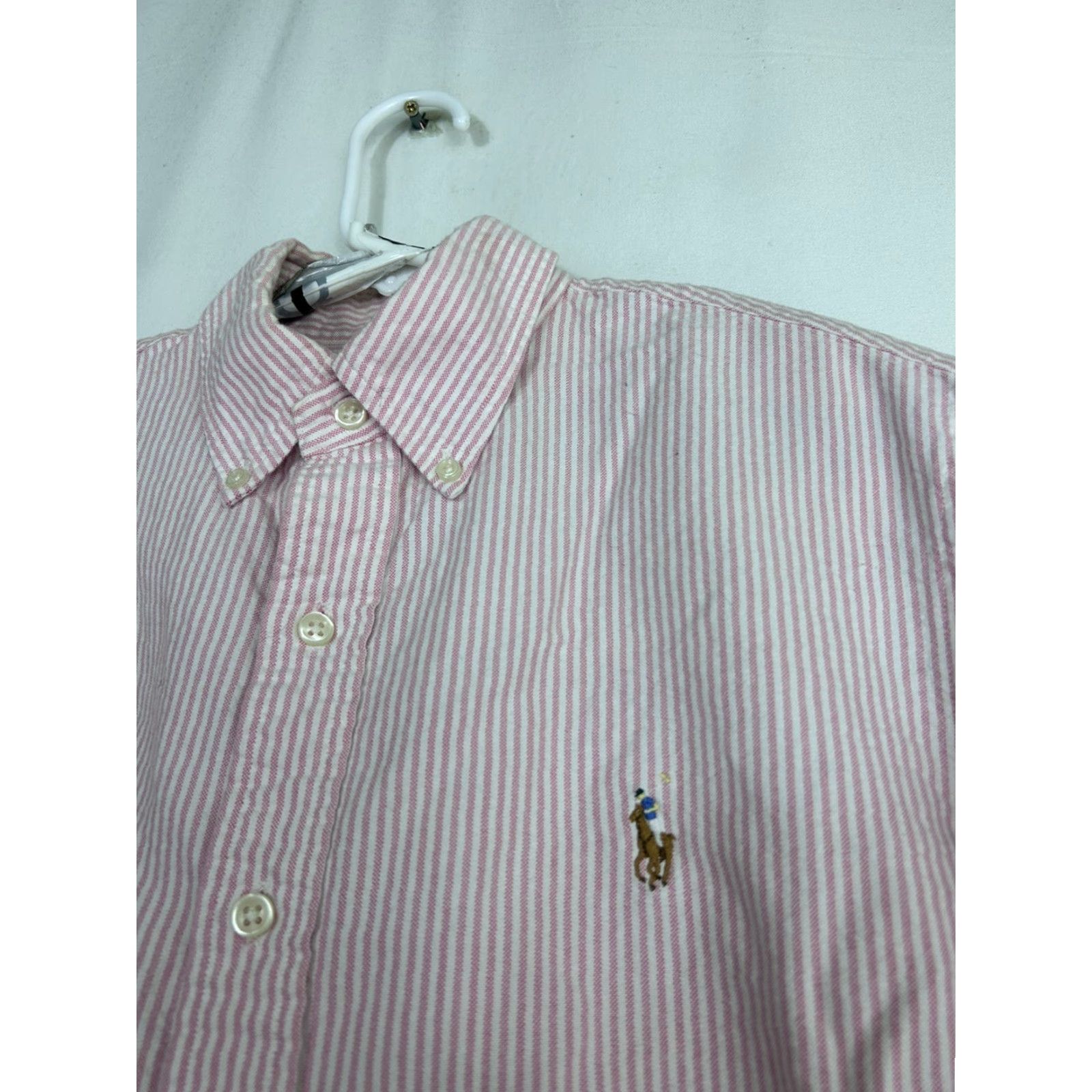 Ralph Lauren Ralph Lauren Mens Custom Fit Long Sleeve Button-Down Pink Striped Shirt M Multicolor Womens? Size US M / EU 48-50 / 2 - 6 Thumbnail
