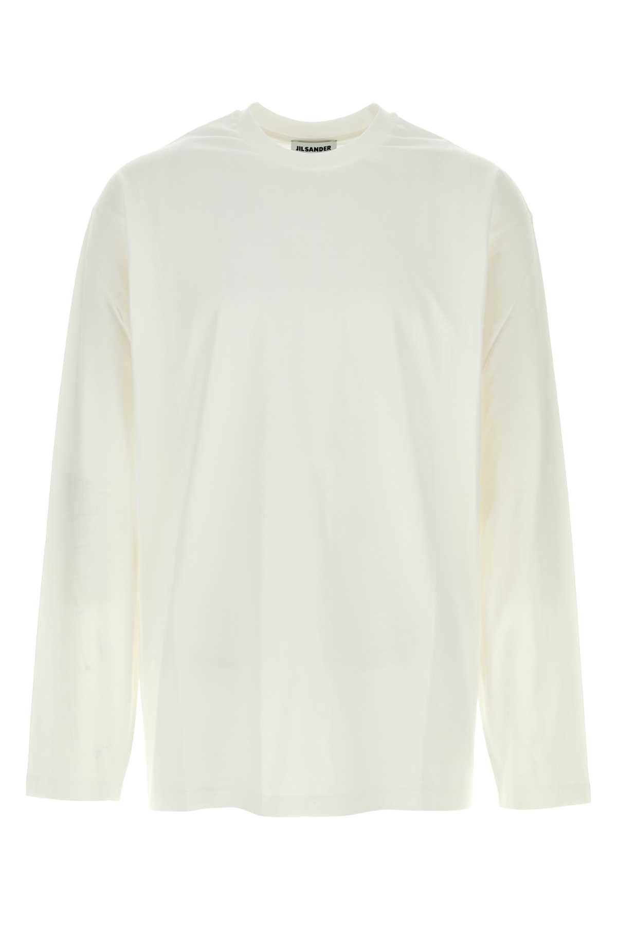 Jil Sander White Cotton T-Shirt Size US XXL / EU 58 / 5 - 1 Thumbnail