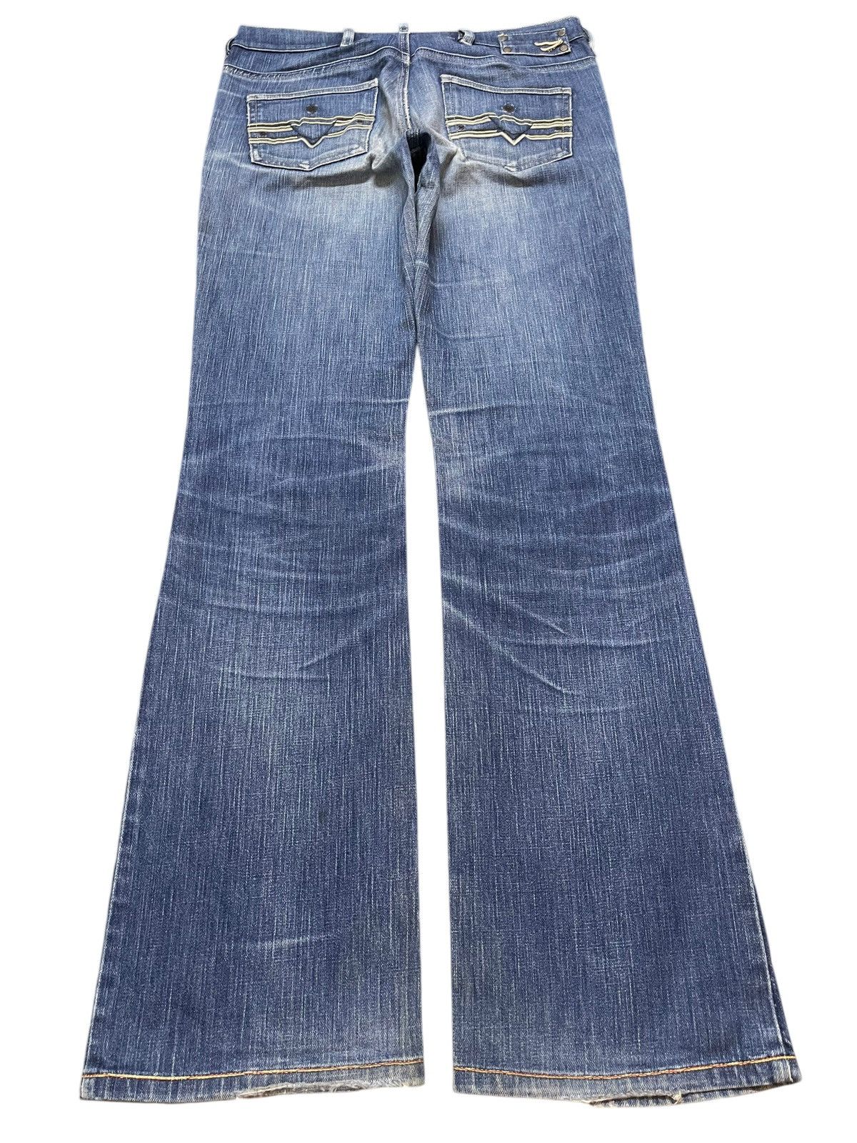 Diesel Vintage Diesel Industry Faded Wash Style Wide Leg Jeans Size US 30 / EU 46 - 2 Thumbnail