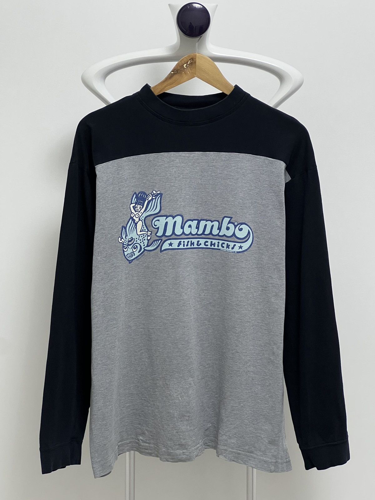 Mambo × Vintage Vintage Mambo Fish And Chicks 1998s Long sleeve Size US L / EU 52-54 / 3 - 1 Thumbnail