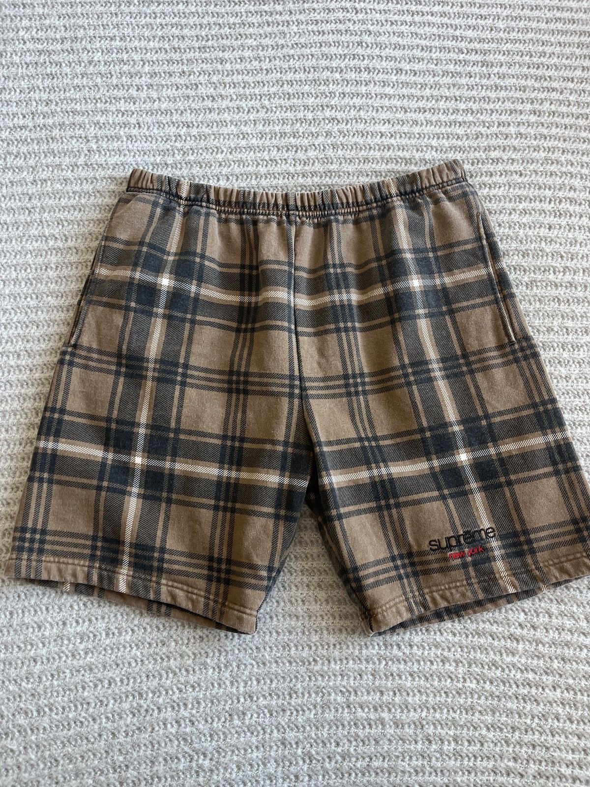 Supreme Supreme Plaid Sweatshorts SS21 Size US 32 / EU 48 - 10 Thumbnail