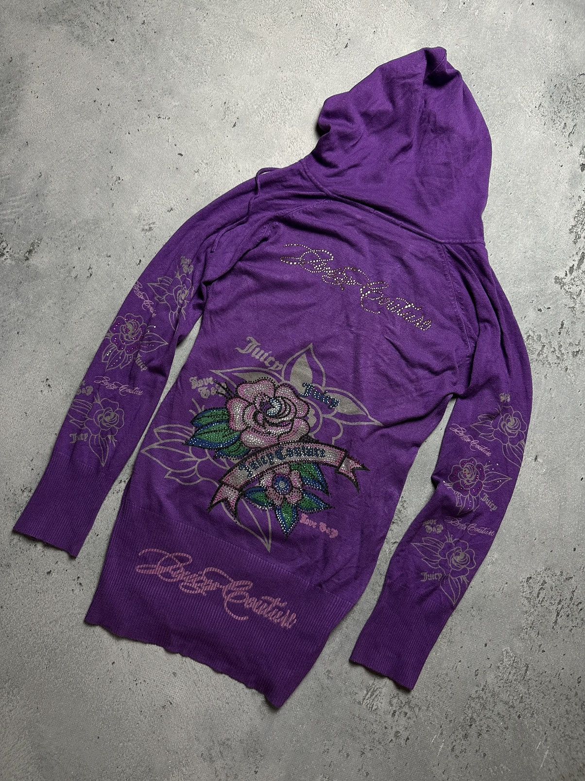 Juicy Couture Juicy Couture Hoodie Dress Tunik Vintage Made in America USA Size S / US 4 / IT 40 - 7 Thumbnail