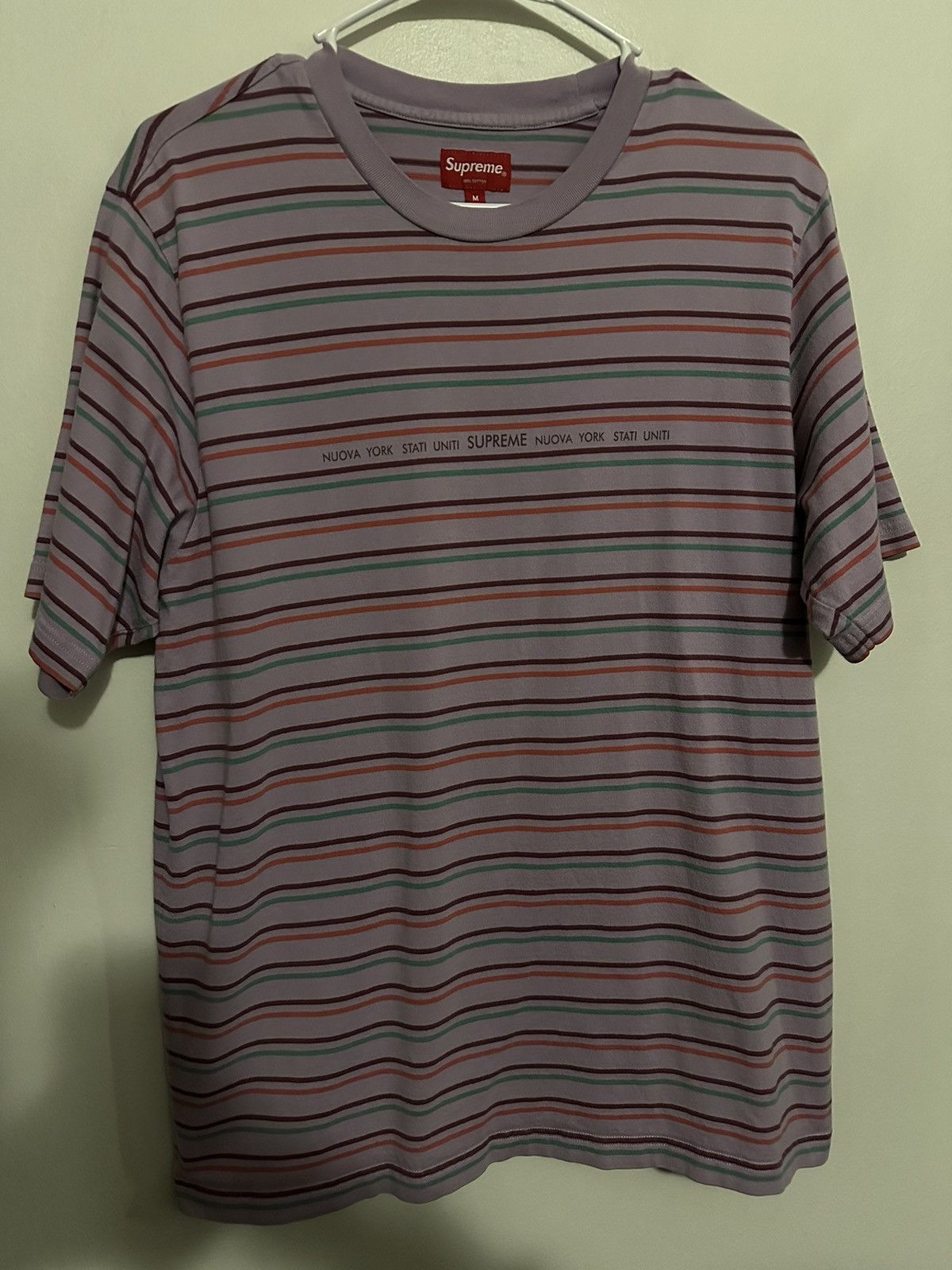 Supreme Supreme Uniti Stripe S/S Top Tee Size US M / EU 48-50 / 2 - 1 Thumbnail