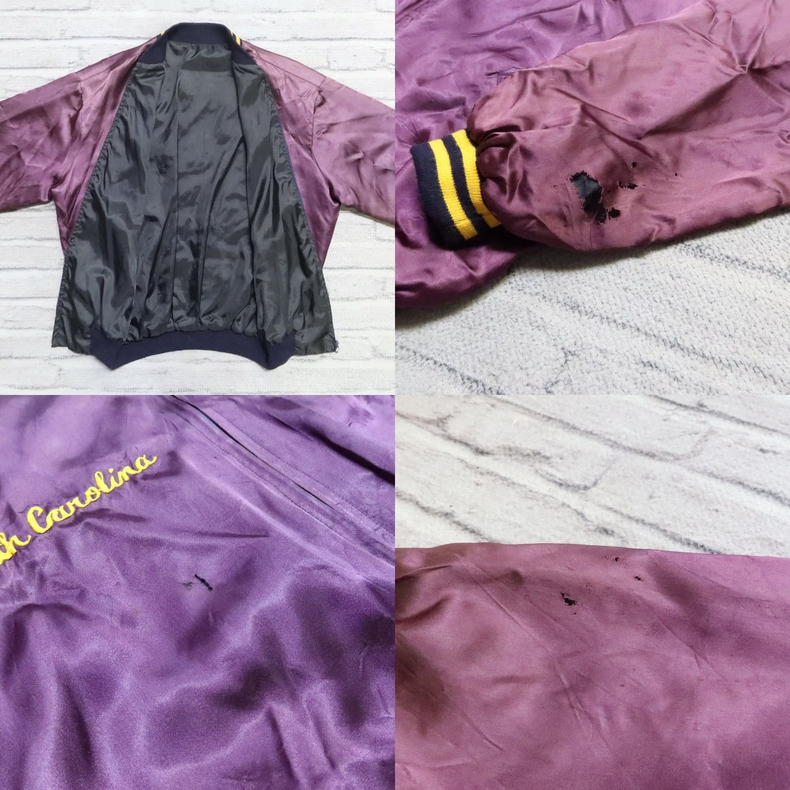 Vintage Vintage West Pac 88 Souvenir Bomber Jacket UV Purple Men One Size Nylon Size: One Size Jacket Size US M / EU 48-50 / 2 - 8 Thumbnail