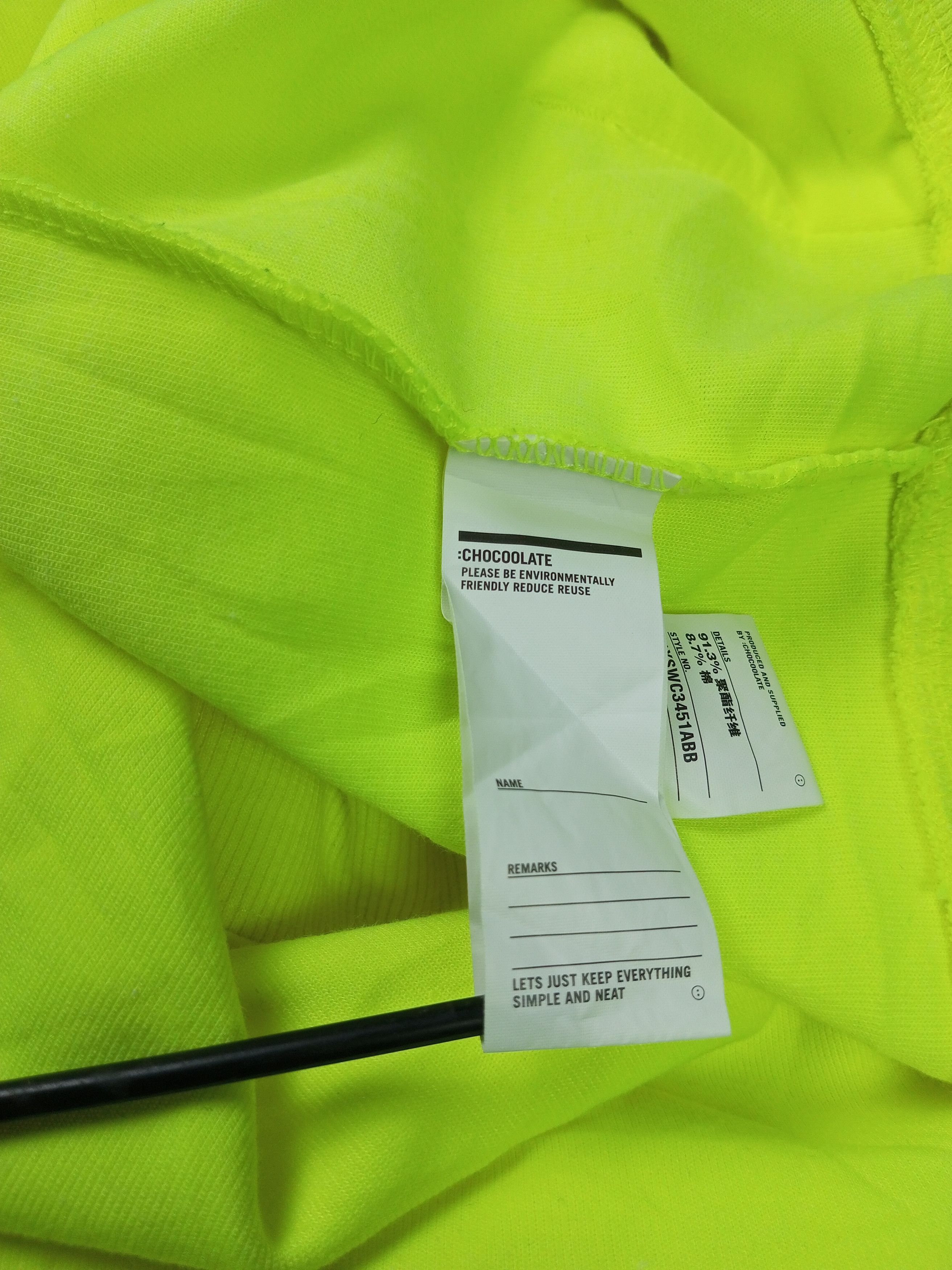 Chocolate × Japanese Brand Black Chocoolate Hoodie Neon Size M Size US M / EU 48-50 / 2 - 14 Thumbnail