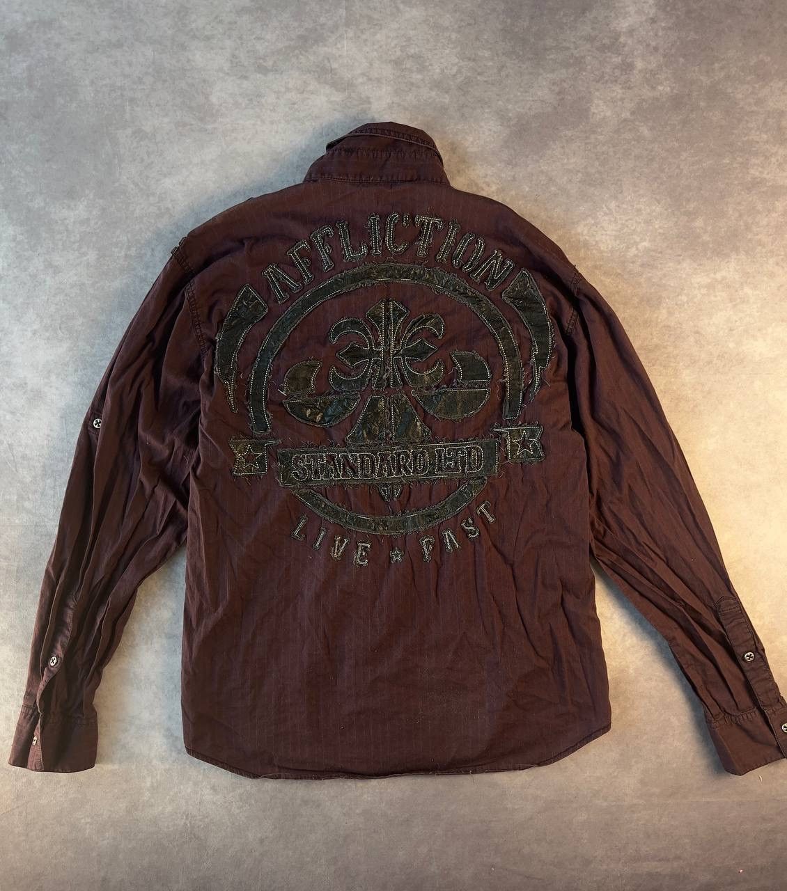 Affliction Affliction Black Premium Long Sleeve Button Down Shirt XL Size US XL / EU 56 / 4 - 1 Thumbnail