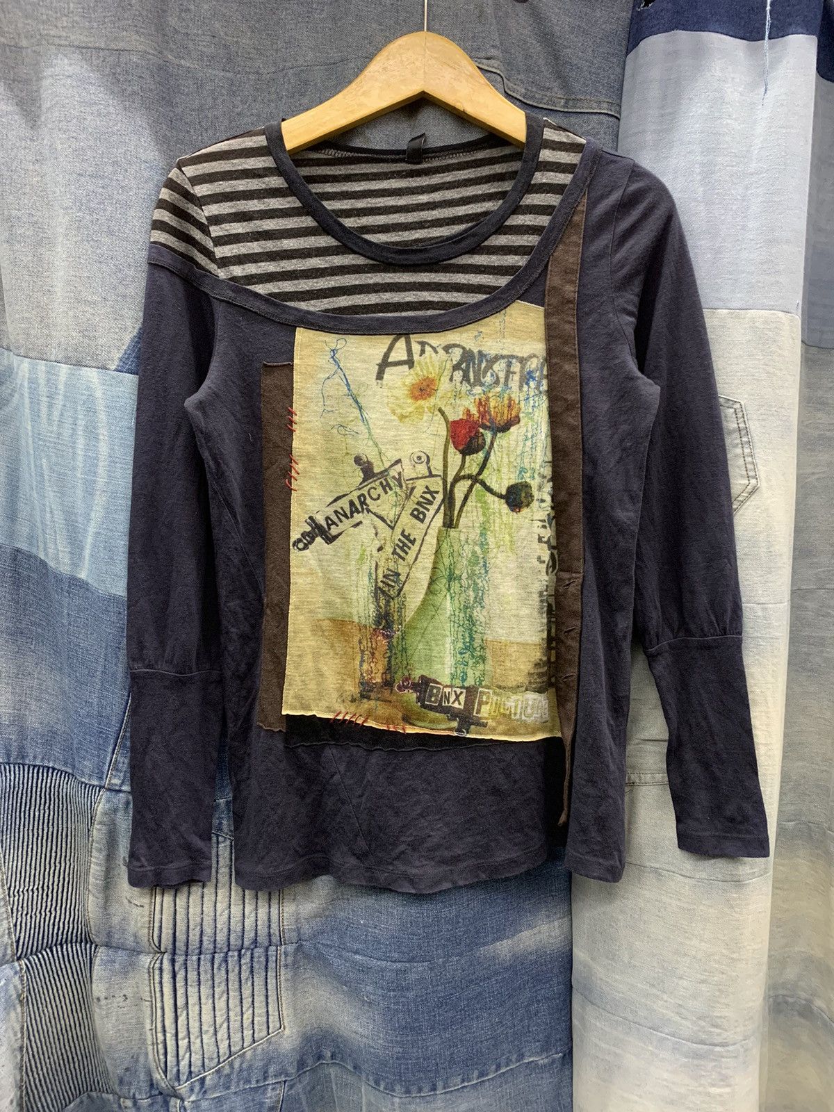 Pre-owned Hysteric Glamour X If Six Was Nine Anarchy In The Bnx Double Layer Style In Black