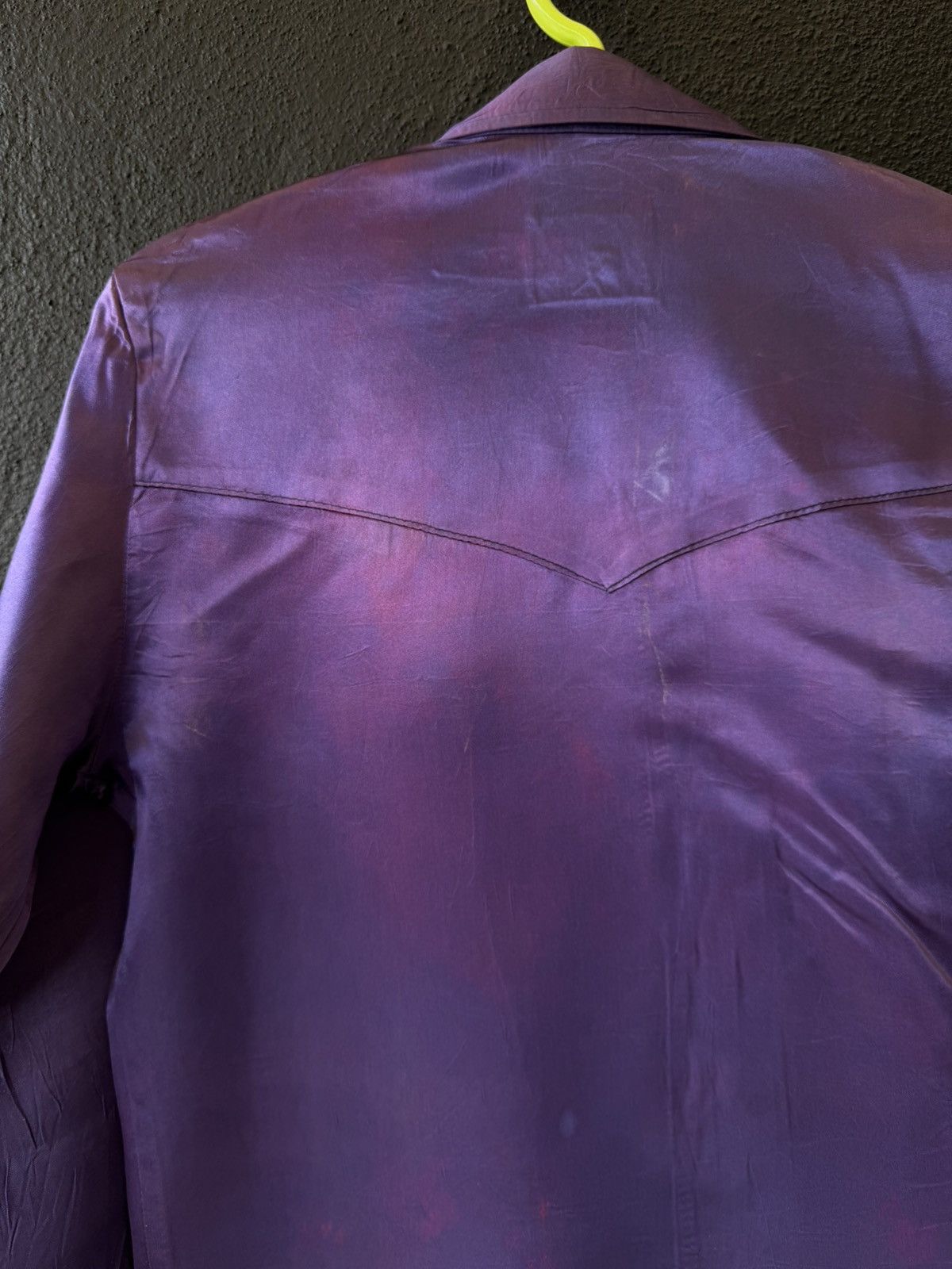 Wrangler Vintage 70s Wrangler Purple 100% Acetate Western Shirt (32) Size S / US 4 / IT 40 - 12 Thumbnail