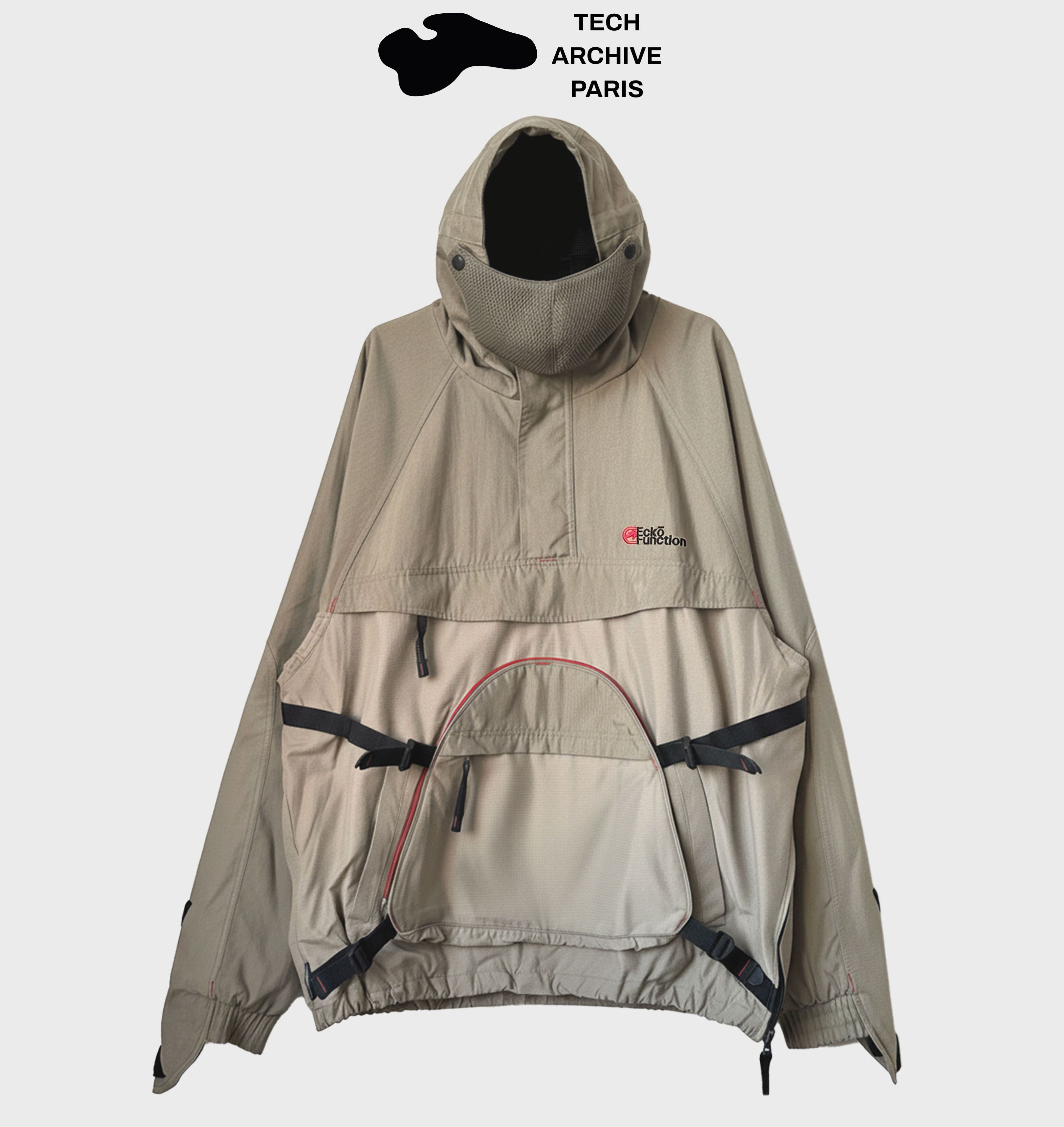 Ecko Function Vintage Masked Hood Technical Half-zip Jacket