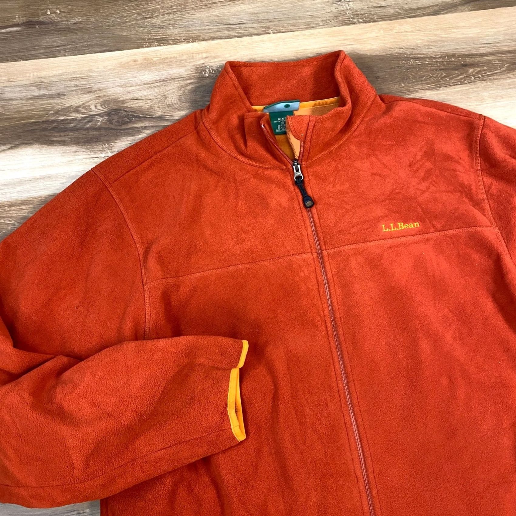 Vintage L.L. Bean Jacket Fleece Men XL Orange Polartec Full Zip Heritage Hiking Size US XL / EU 56 / 4 - 2 Thumbnail