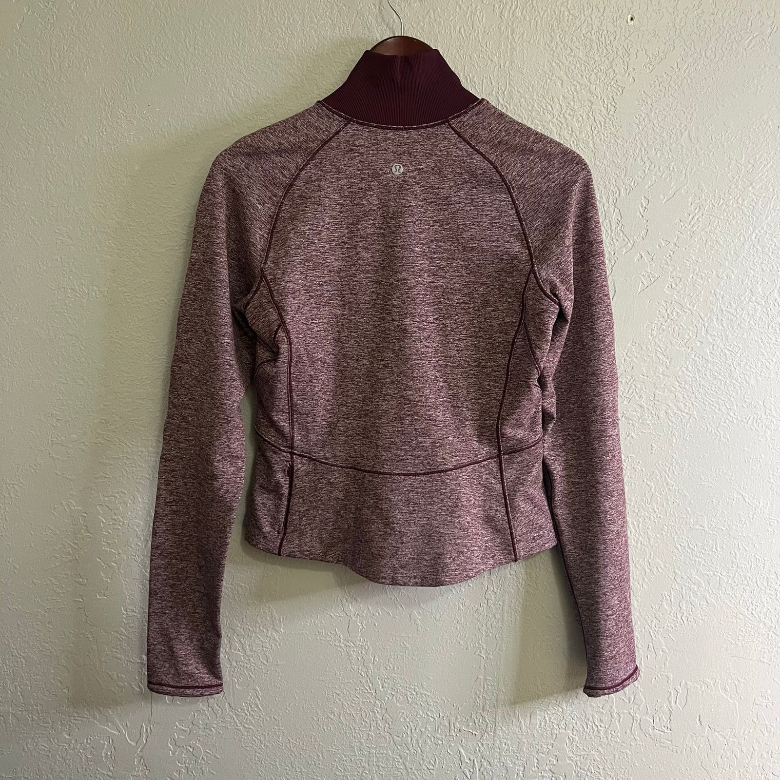 Lululemon Lululemon Women Always Alert 1/2 Zip Heathered Garnet Sz 8 Size M / US 6-8 / IT 42-44 - 5 Thumbnail
