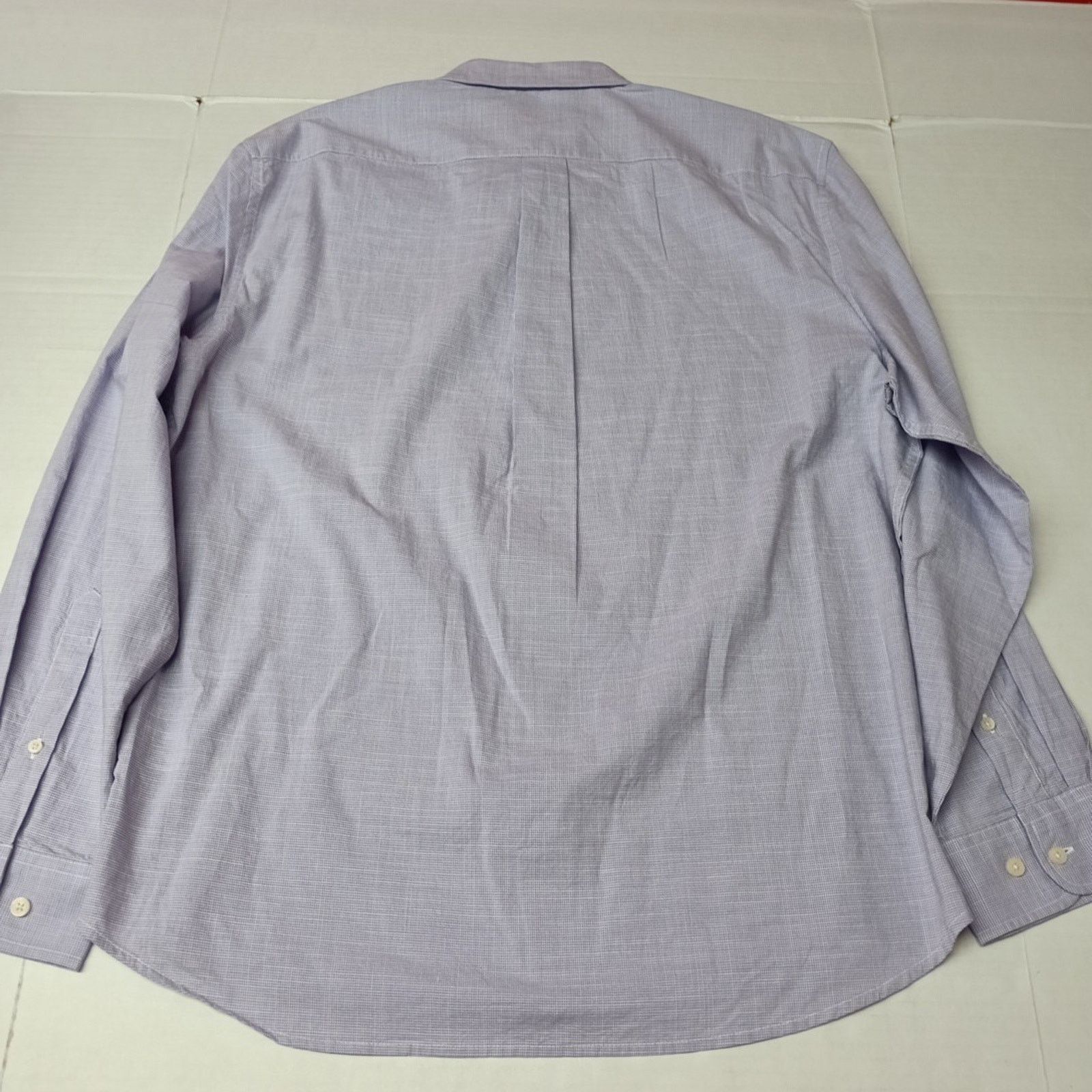 U.S. Polo Assn. U.S. Polo Assn. Button Woven Shirt Men's XL Violet Checkered Size US XL / EU 56 / 4 - 9 Thumbnail