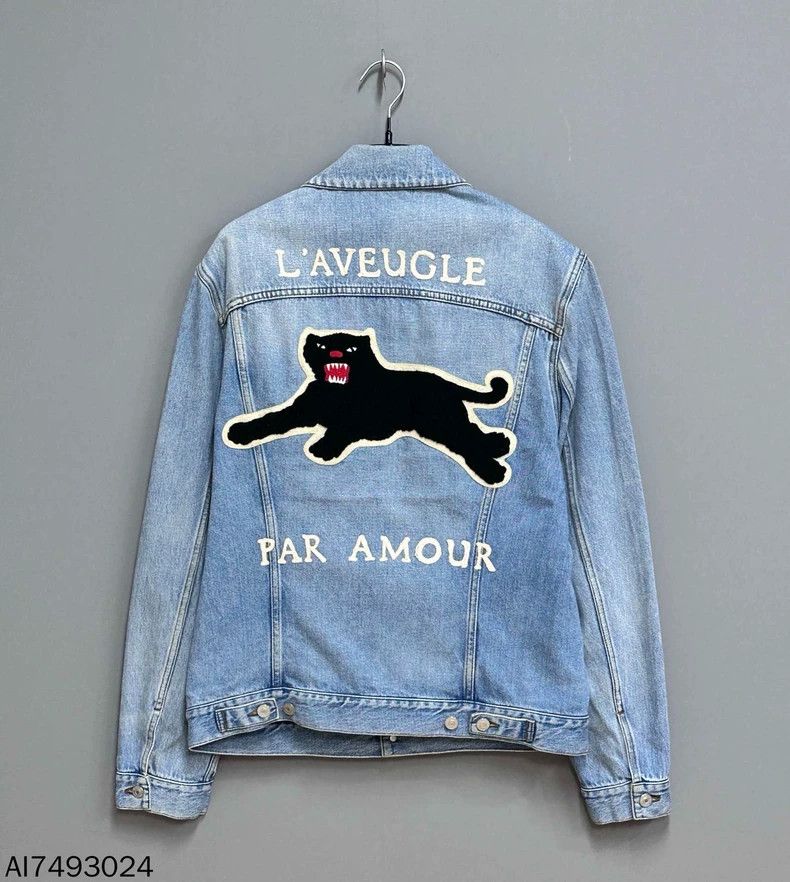Gucci Gucci Washed black panther denim jacket 2501-Nextarrow Size US S / EU 44-46 / 1 - 2 Thumbnail