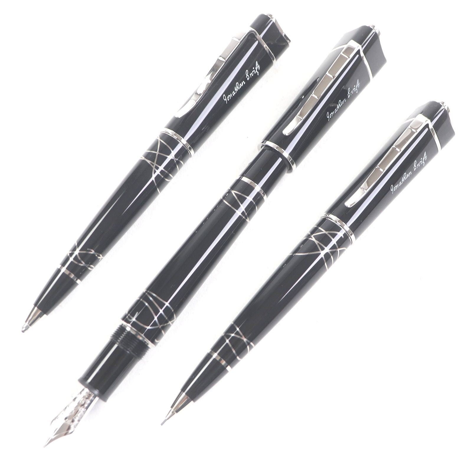 Montblanc Montblanc Montblanc Jonathan Swift Three-Piece Set Fountain Pen Set Metal Pen DUTY FREE for USA Size ONE SIZE - 1 Thumbnail