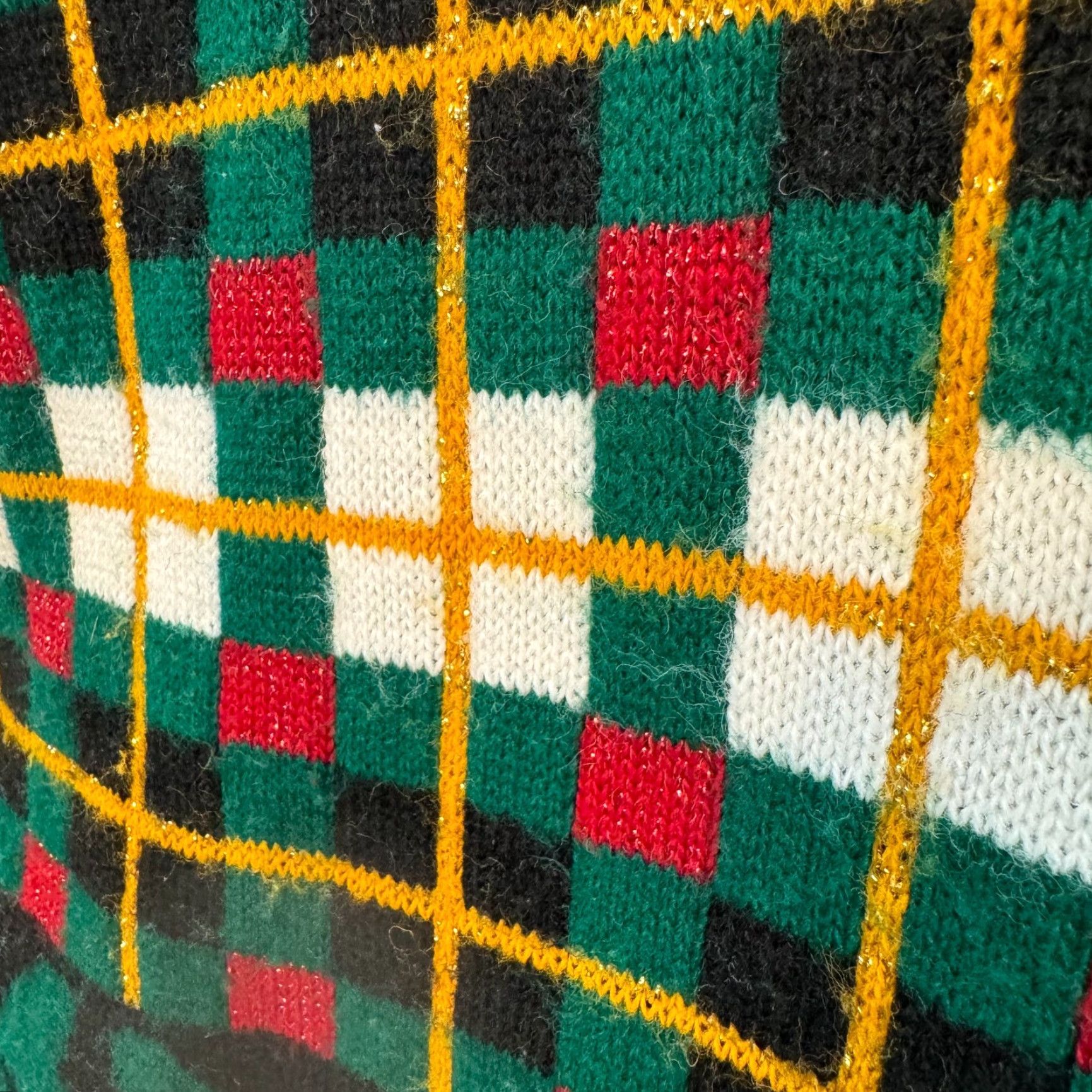 Vintage VINTAGE 90s Christmas Sweater Black Scottish Terrier Tartan Plaid 1X XL Preppy Roman's Knit Mens Size XL / US 12-14 / IT 48-50 - 6 Thumbnail