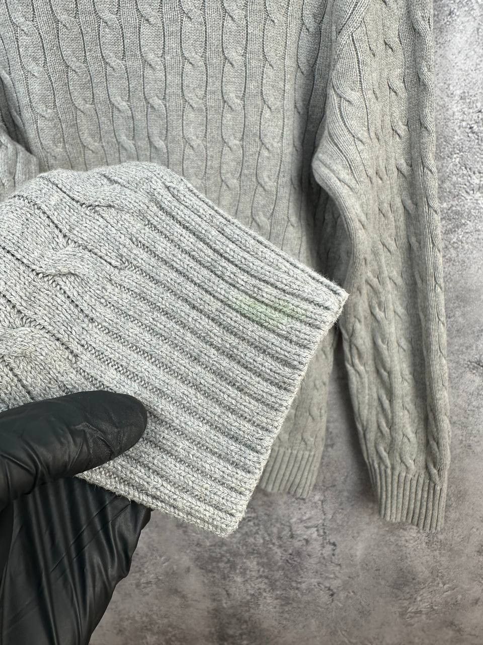 Polo Ralph Lauren Polo Ralph Lauren Cable Knit Crew Neck Sweater Gray LS Size XL / US 12-14 / IT 48-50 - 9 Thumbnail