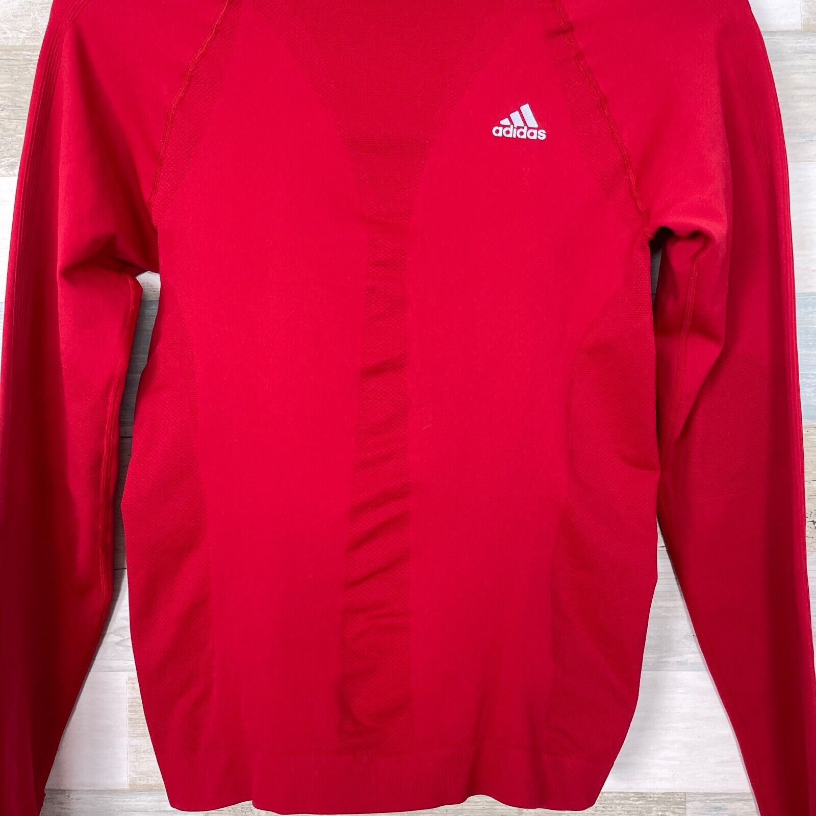Adidas Adidas Mock Neck Top Compression Red ClimaCool Womens M Size M / US 6-8 / IT 42-44 - 4 Thumbnail
