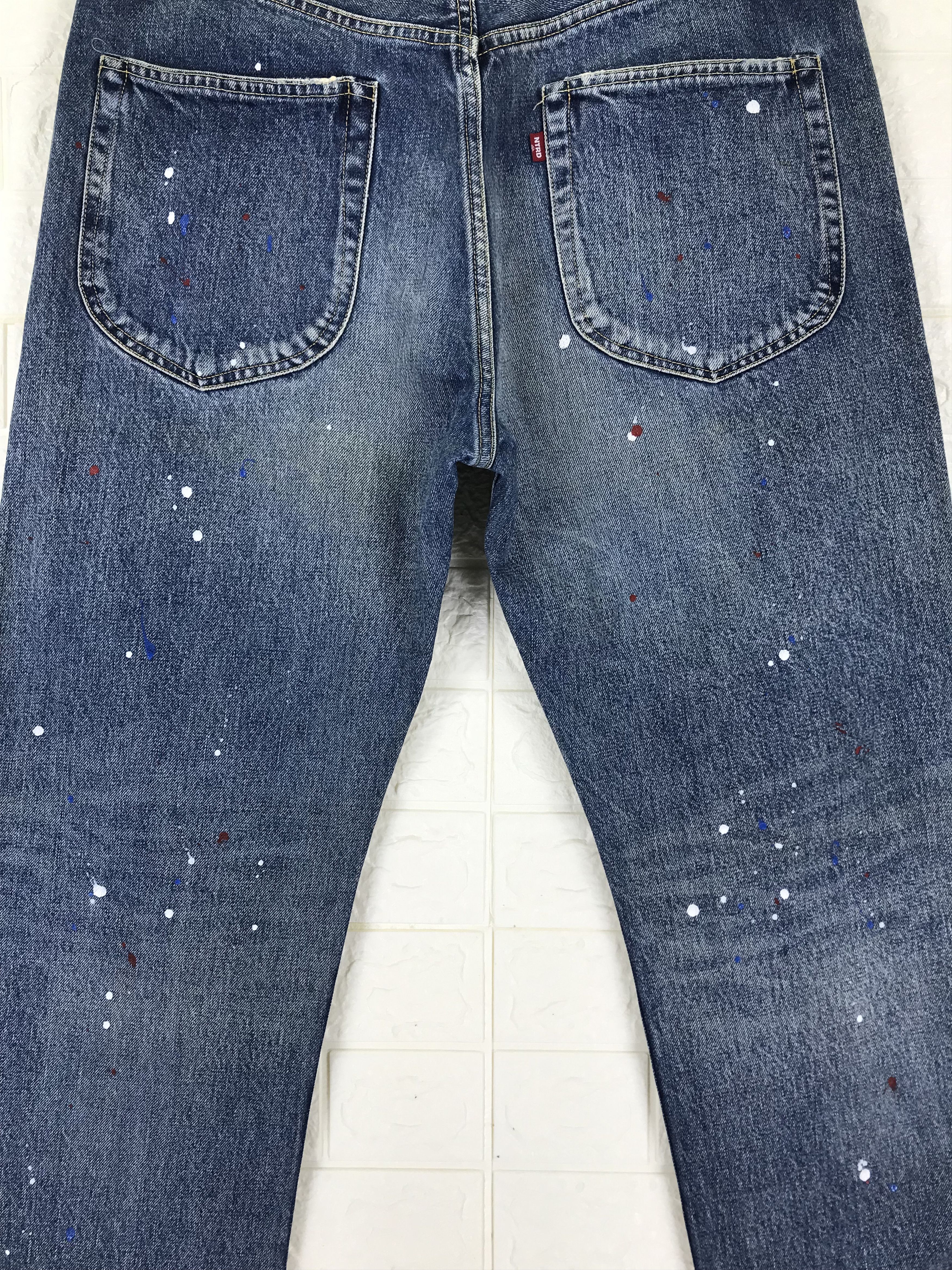Nitraid Vintage Nitraid Japanese Paint Splatter Jeans Size US 34 / EU 50 - 7 Thumbnail