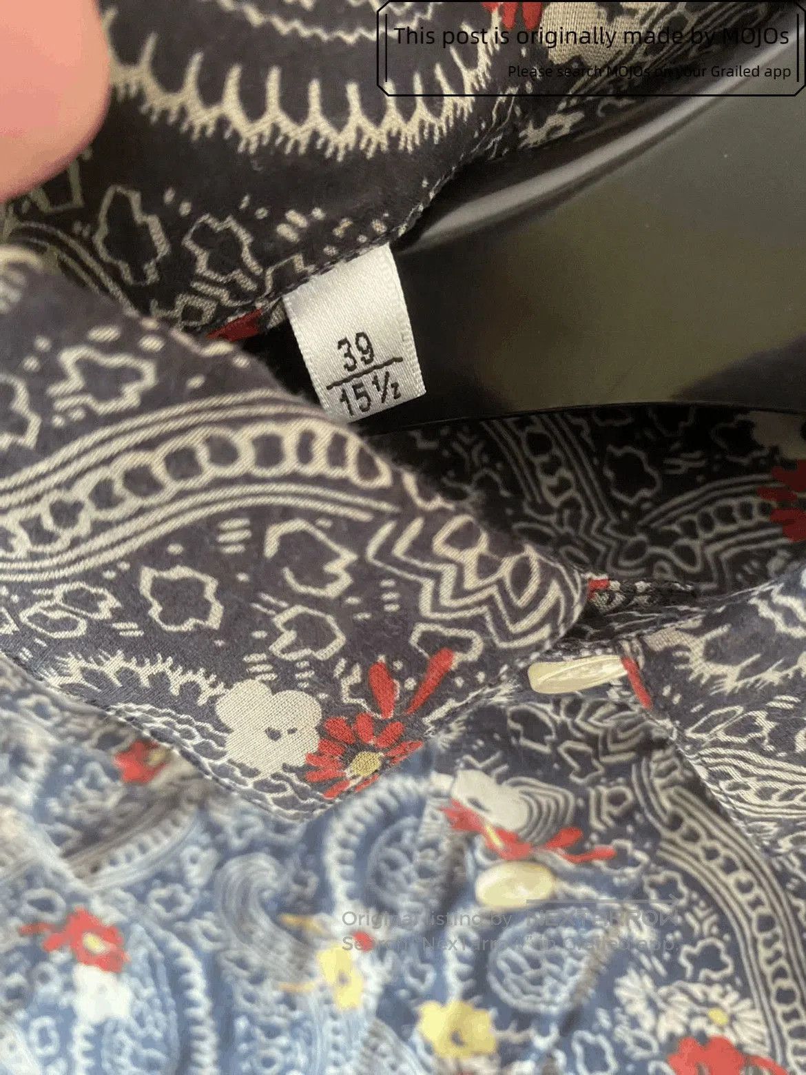 Saint Laurent Paris Sz 39 Saint Laurent Paris 15SS Bandanna Pattern Shirt. Size US M / EU 48-50 / 2 - 2 Thumbnail