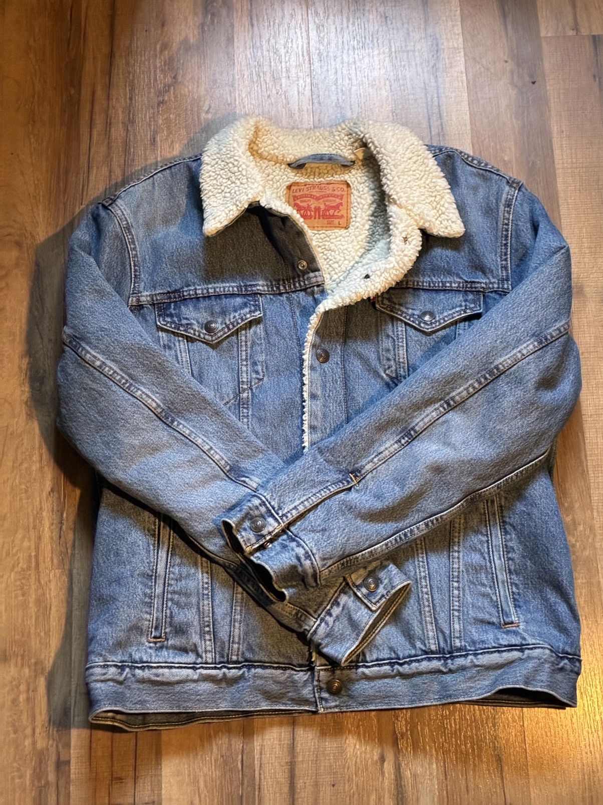 Levi's Levi’s Sherpa Denim jacket Size US L / EU 52-54 / 3 - 1 Thumbnail