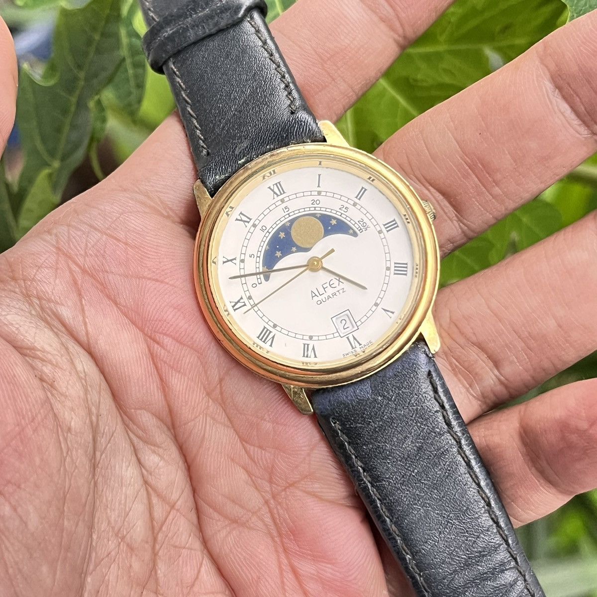 Vintage vintage watch alfex moonphase Size ONE SIZE - 7 Thumbnail
