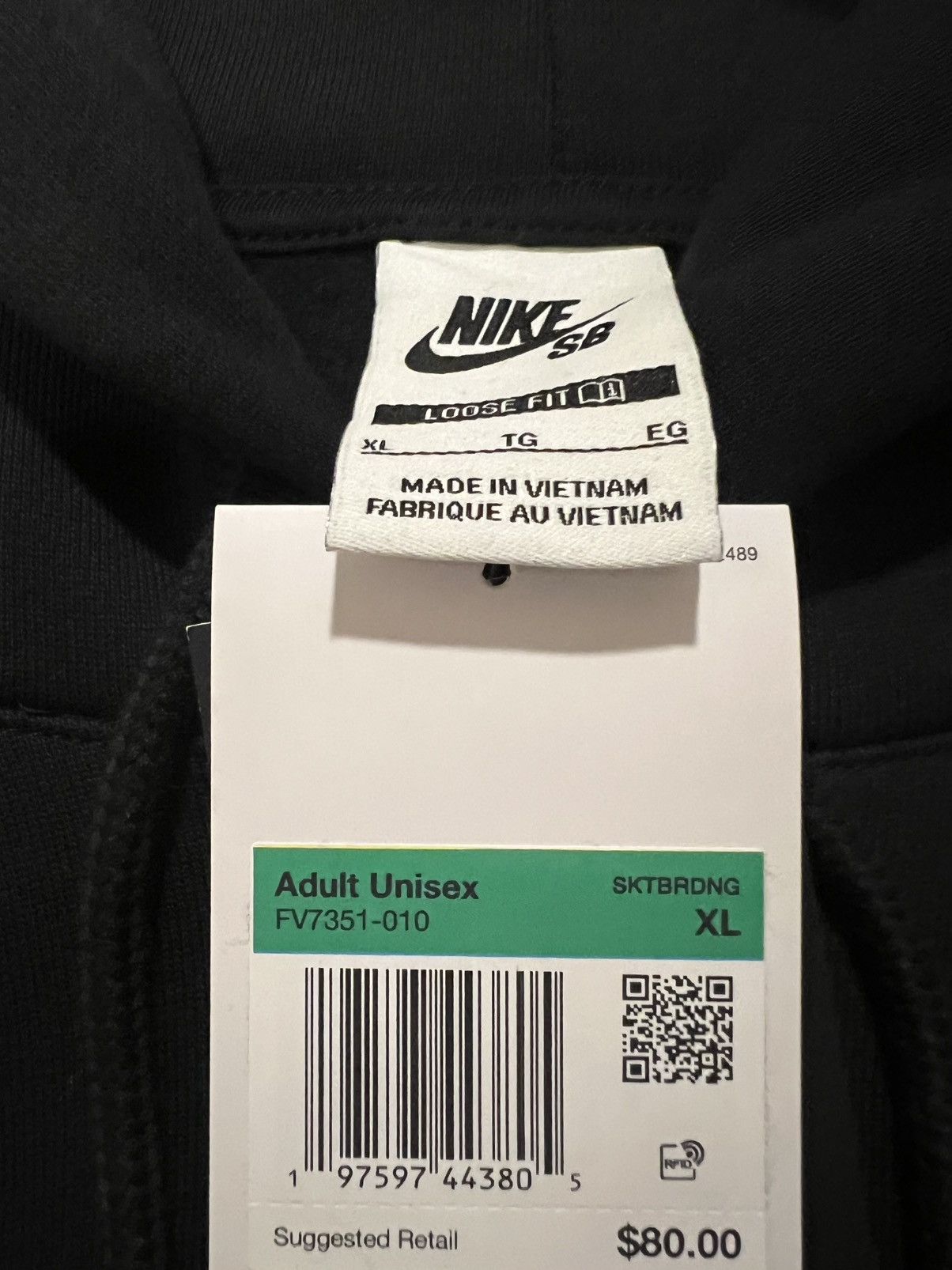 Nike SB Size XL Nike SB Fleece Pullover Skateboarding Hoodie Black Size US XL / EU 56 / 4 - 4 Thumbnail