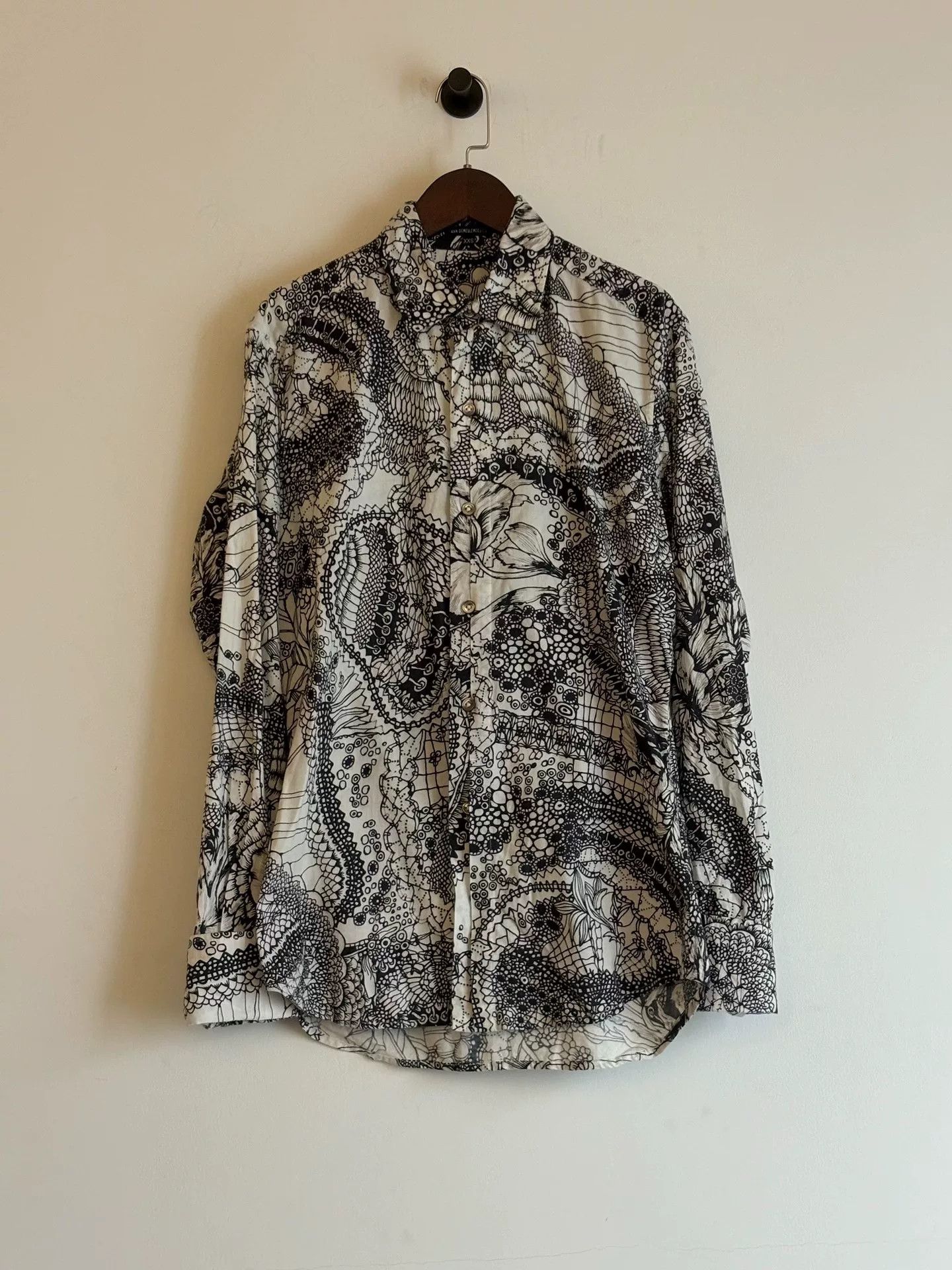 Ann Demeulemeester ann demeulemeester f/w06 floral print shirt Size XXS / US 00 / IT 34 - 1 Thumbnail