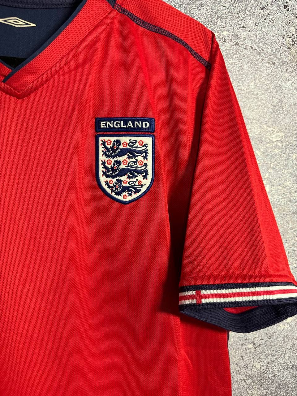 Vintage England National Team 2002 Away Umbro Soccer Jersey Size US XL / EU 56 / 4 - 9 Thumbnail