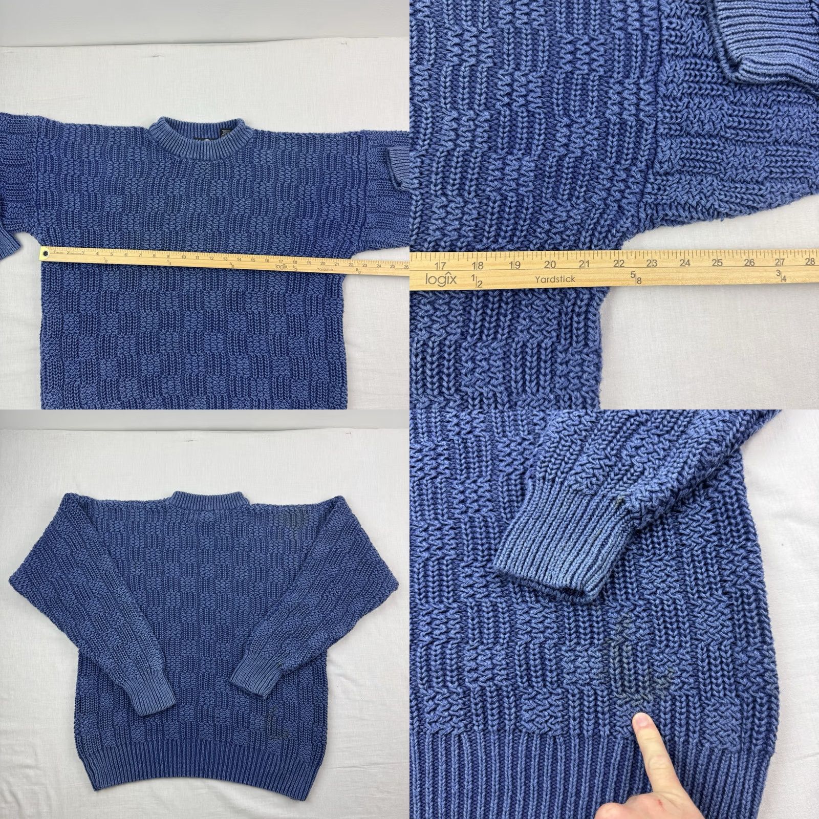 Vintage VINTAGE Structure Sweater Adult XL Pullover Chunky Heavyweight 90s Classic USA Size US XL / EU 56 / 4 - 8 Thumbnail