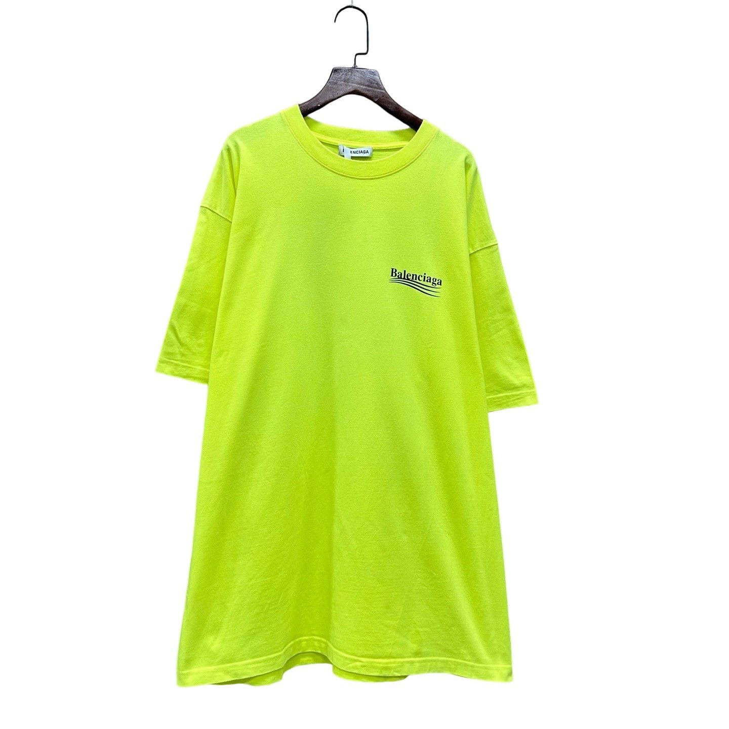 Balenciaga Balenciaga Wave Logo Neon T-Shirt Size M Size US M / EU 48-50 / 2 - 1 Thumbnail