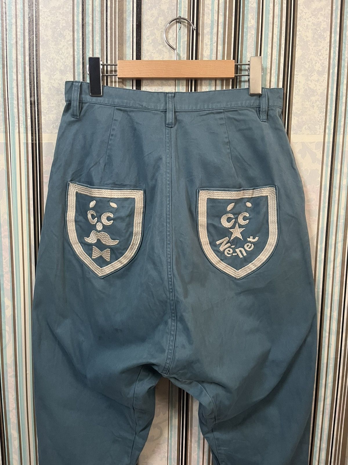 Ne-Net 2000s Iconic issey miyake embroidered pants #I3 Size US 28 / EU 44 - 3 Thumbnail