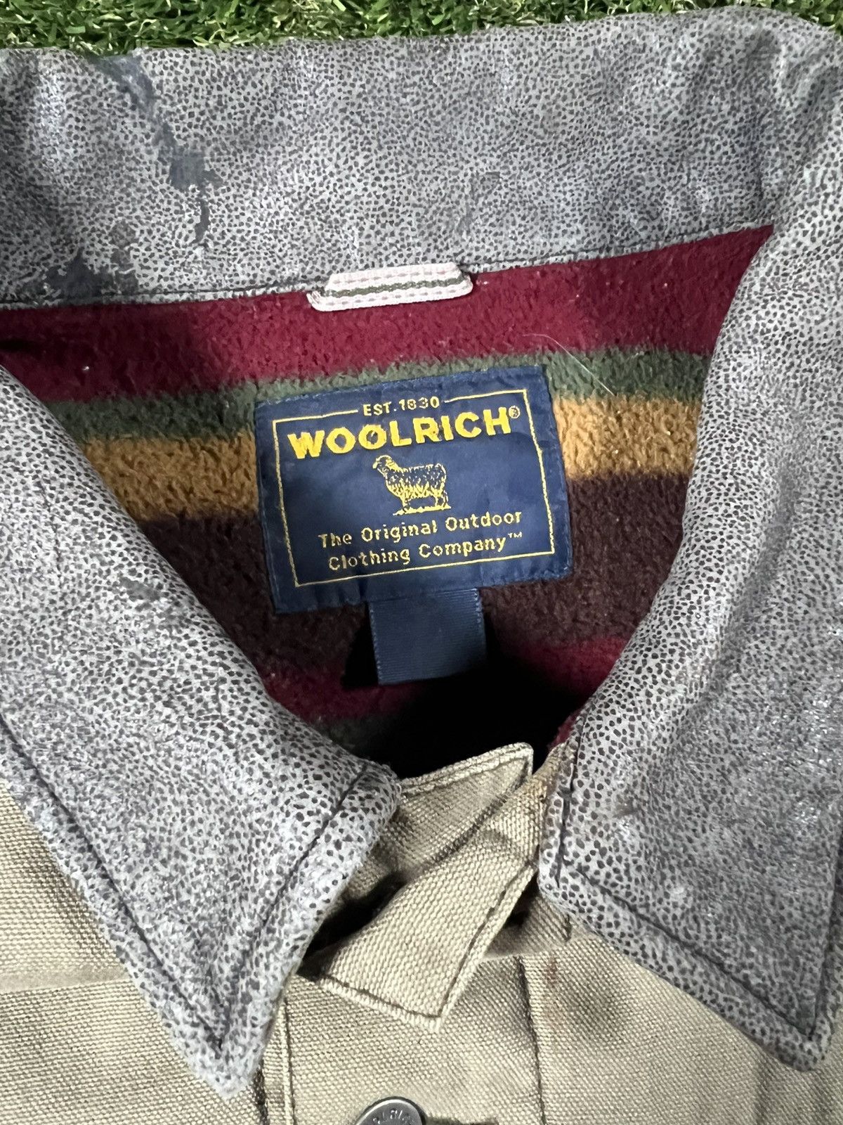 Woolrich Woolen Mills Vintage 90s Tan Woolrich Chore Workwear Fall Detroit Jacket Size US L / EU 52-54 / 3 - 3 Thumbnail