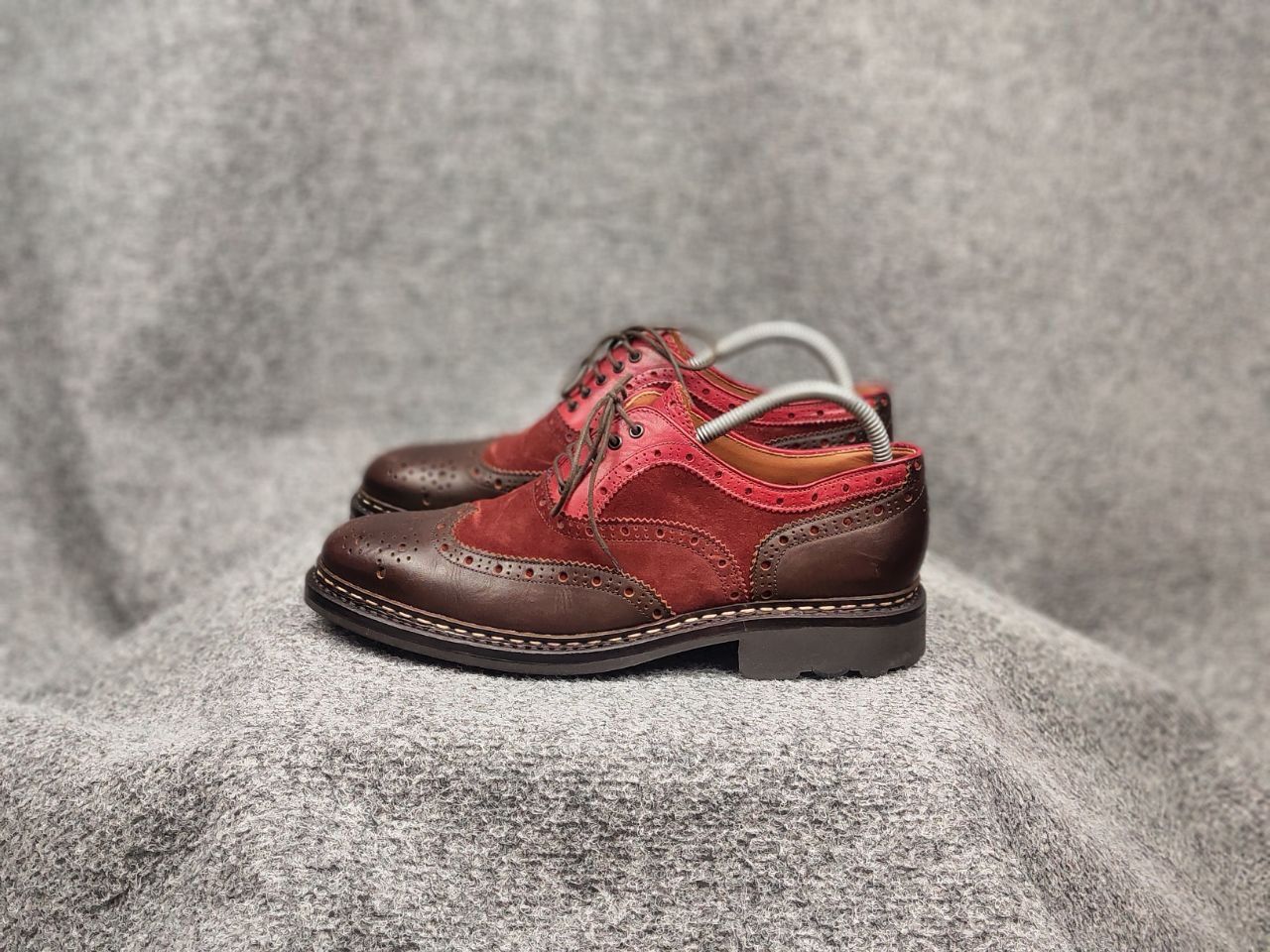 Heschung Heschung Design Owen Oxford Leather Red Brogue Boots Size US 7.5 / EU 40-41 - 9 Thumbnail