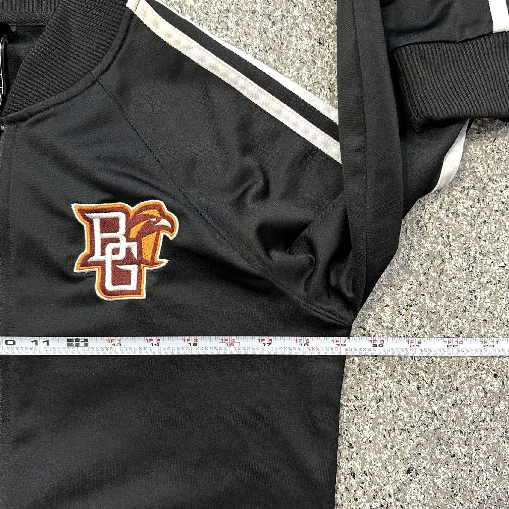 Adidas Adidas Originals Bowling Green Falcons Track Jacket Womens L Black Size L / US 10 / IT 46 - 5 Thumbnail