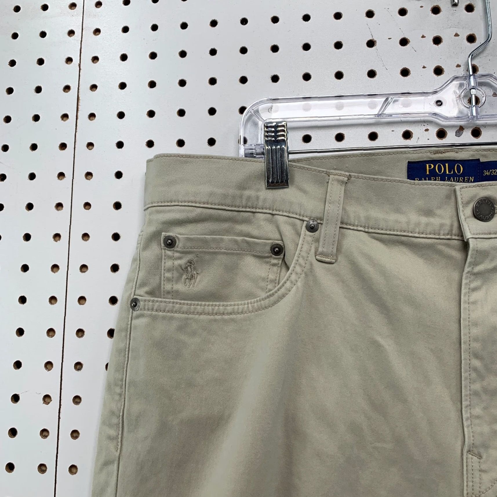 Polo Ralph Lauren Polo Ralph Lauren Chino Pants Mens 34/32 Beige Straight Fit 34x31 School Work Size US S / EU 44-46 / 1 - 6 Thumbnail
