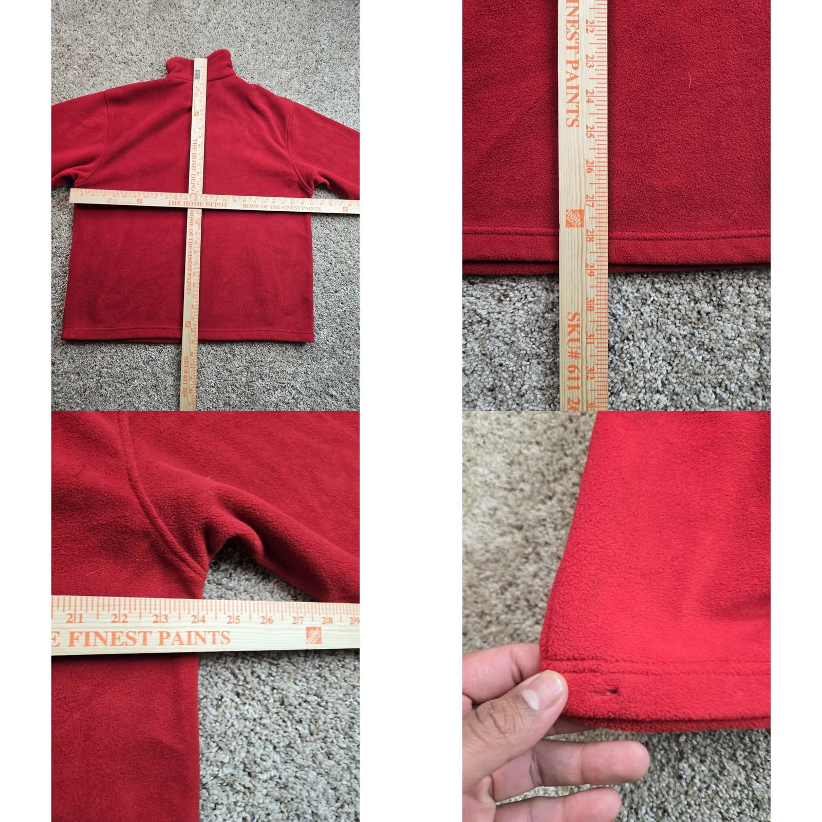 Vintage VINTAGE akw a Fleece Jacket M Red 1/4 Zip Pockets 90s Mens Jacket Size US M / EU 48-50 / 2 - 8 Thumbnail
