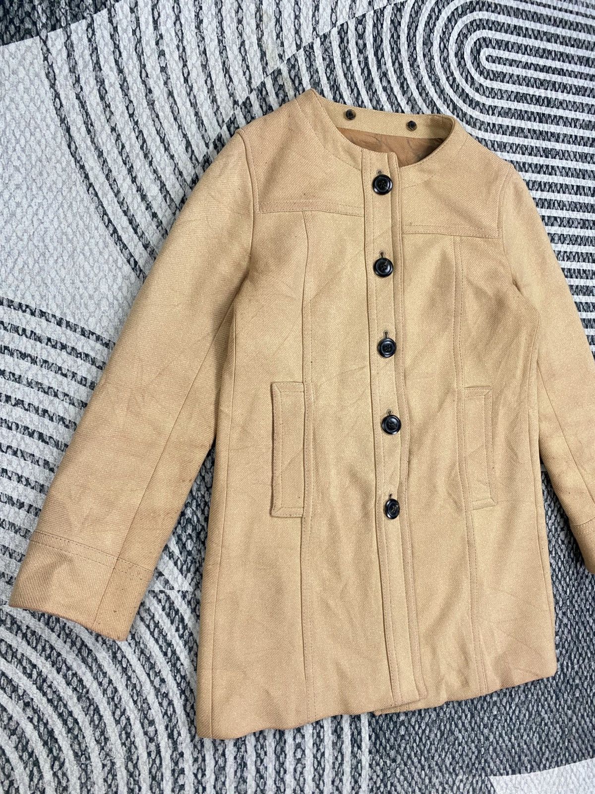 Tomorrowland Vintage Tomorrowland Collarless Button Up Jacket Size S / US 4 / IT 40 - 3 Thumbnail