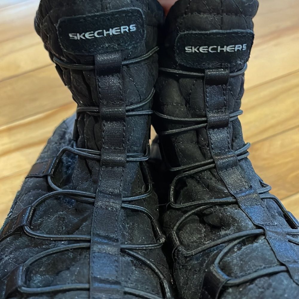 SKECHERS Skechers Black Reggae Fest Steady Quilted Bungee Ankle Boot Size US 6.5 / IT 36.5 - 3 Thumbnail