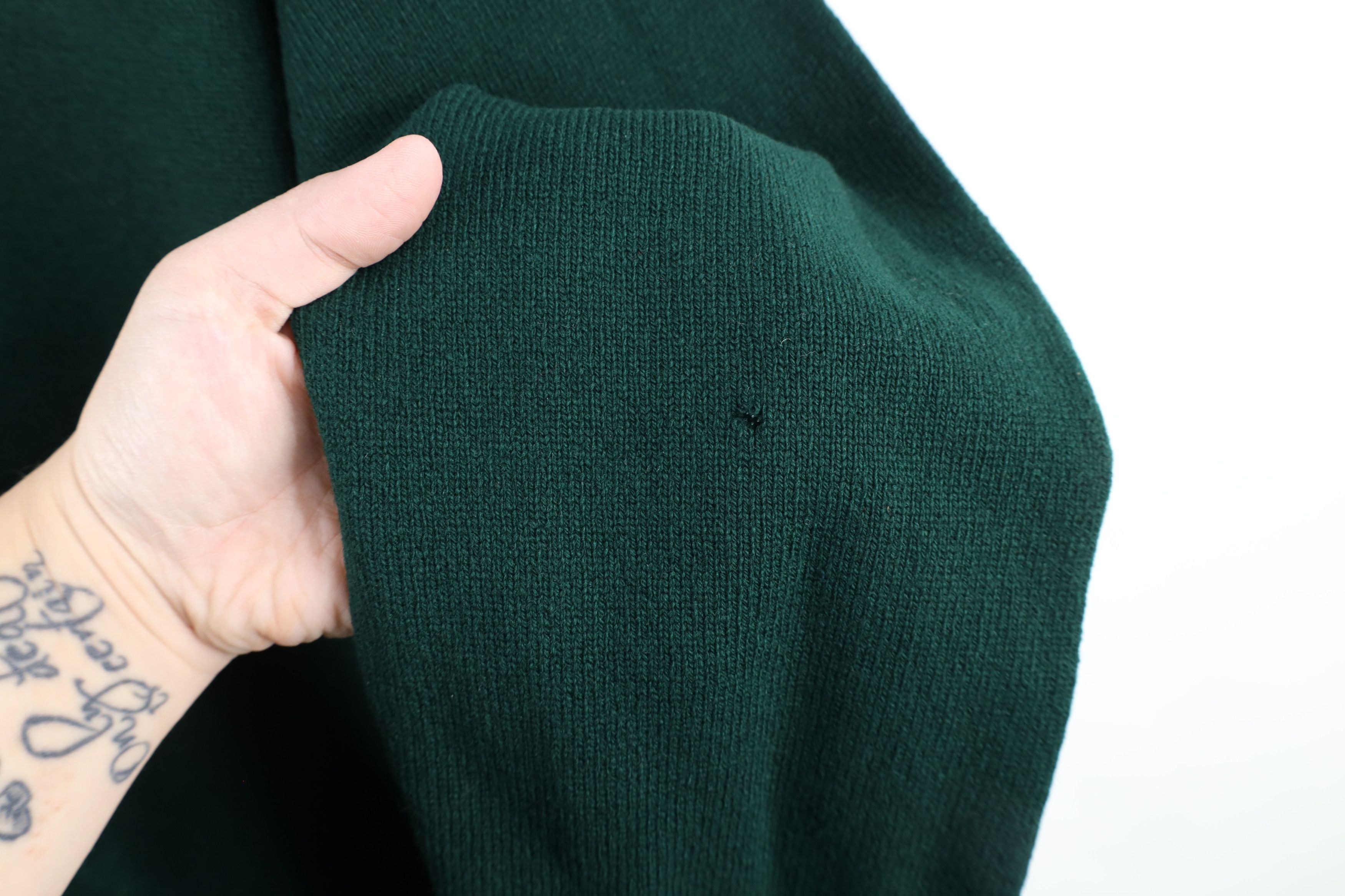 Polo Ralph Lauren Vintage 90s Ralph Lauren Knit Collared Sweater Green Size US XL / EU 56 / 4 - 6 Thumbnail