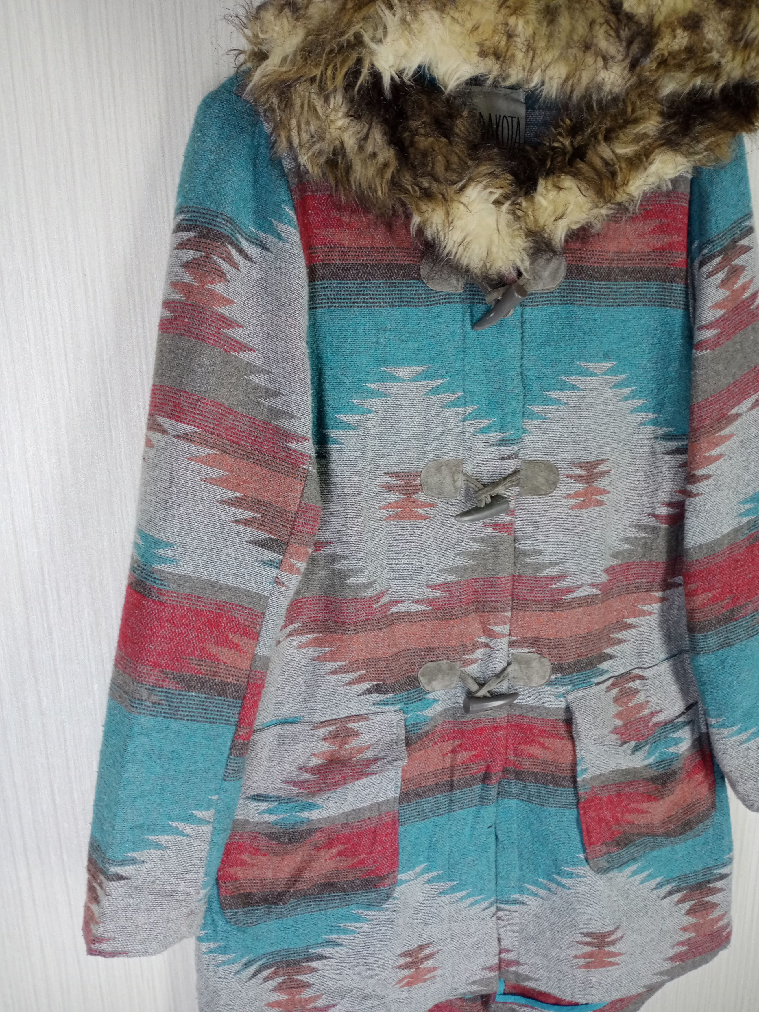 Dakota Grizzly Rare Vintage BB Dakota Navajo Hoodie Long Jacket Size US S / EU 44-46 / 1 - 7 Thumbnail