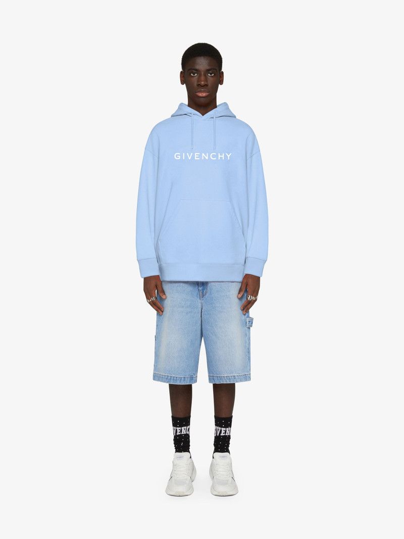 Givenchy o1srvl11e0326 Slim Fit Hoodie in Blue Size US XS / EU 42 / 0 - 2 Thumbnail