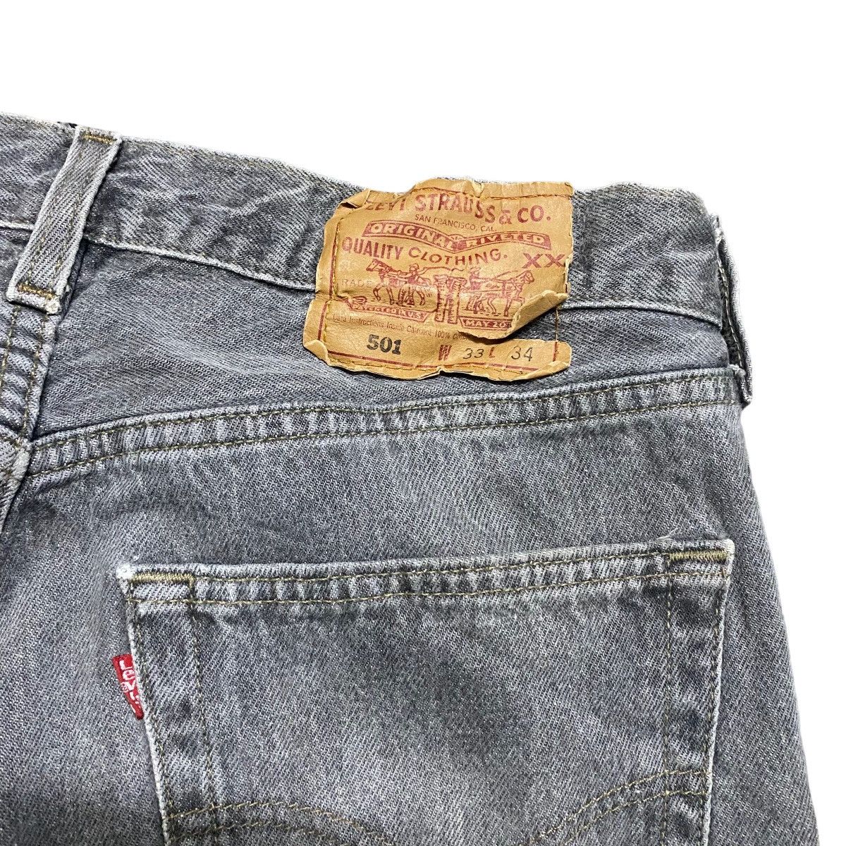 Levi's Vintage 90s Levis 501 Charcoal Jeans 32x31 Made in USA Size US 32 / EU 48 - 12 Thumbnail