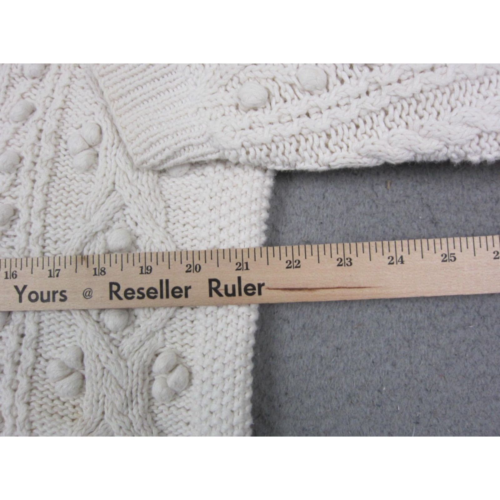Worthington VINTAGE Worthington Cardigan Womens M Ivory Cotton Ramie Knit 90s Slim Fit Casual Sweater Dress? Size M / US 6-8 / IT 42-44 - 7 Thumbnail