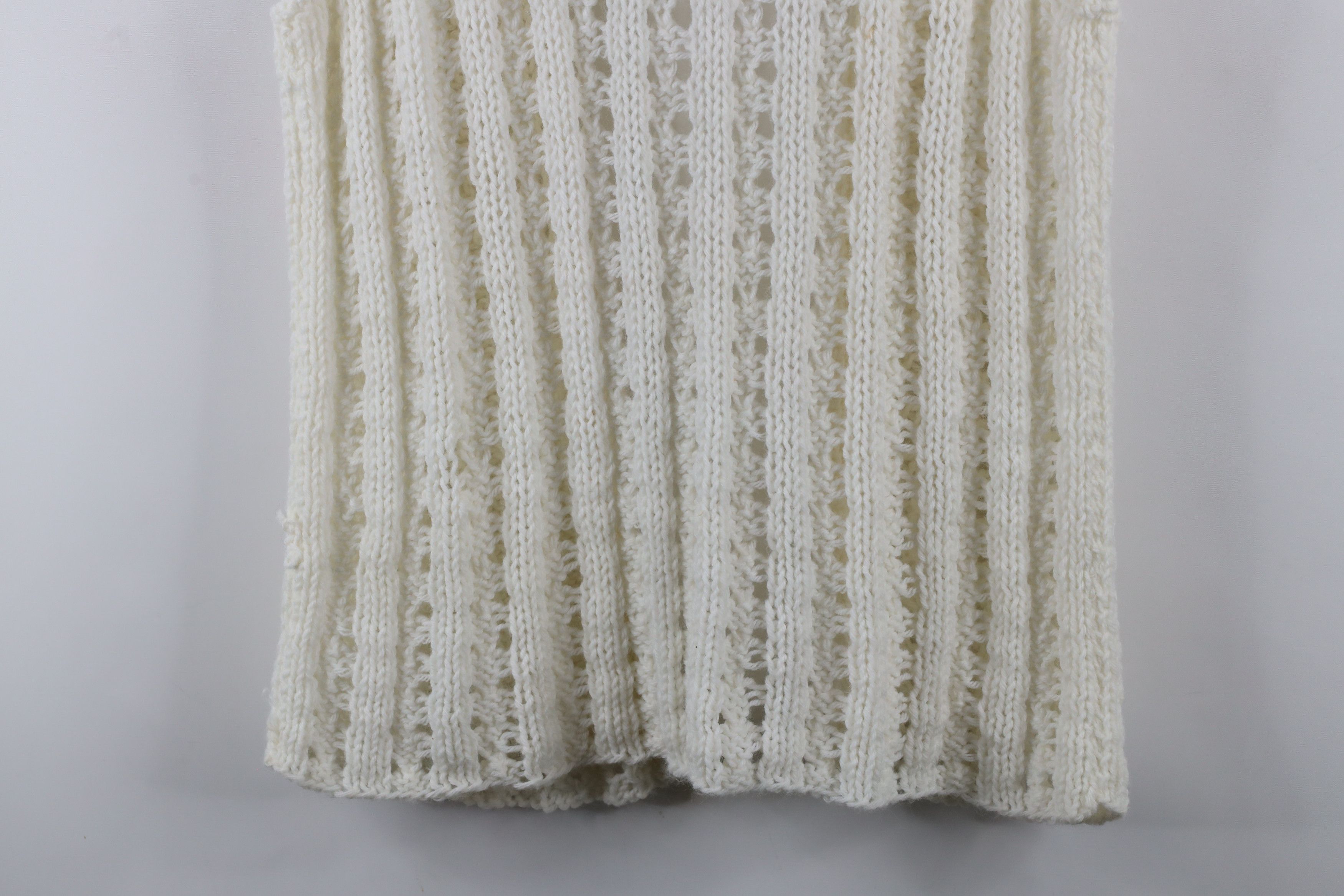 Vintage Vintage 60s 70s Streetwear Knit Open Front Sweater Vest Size L / US 10 / IT 46 - 12 Thumbnail