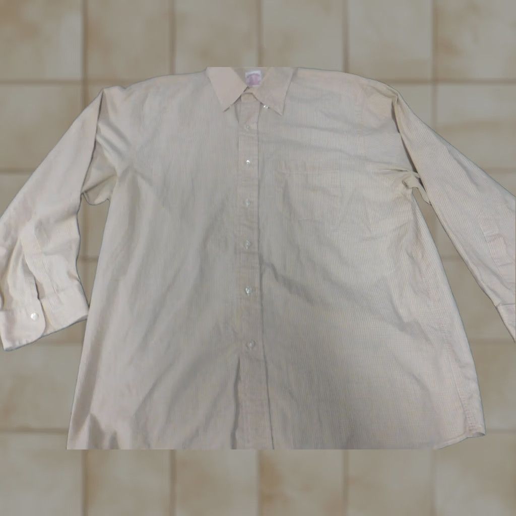 Brooks Brothers Brooks Brothers Mens Shirt 16.5 Yellow Plaid Button-Down 1818 Classic Modern Regular Mens Size US XL / EU 56 / 4 - 1 Thumbnail