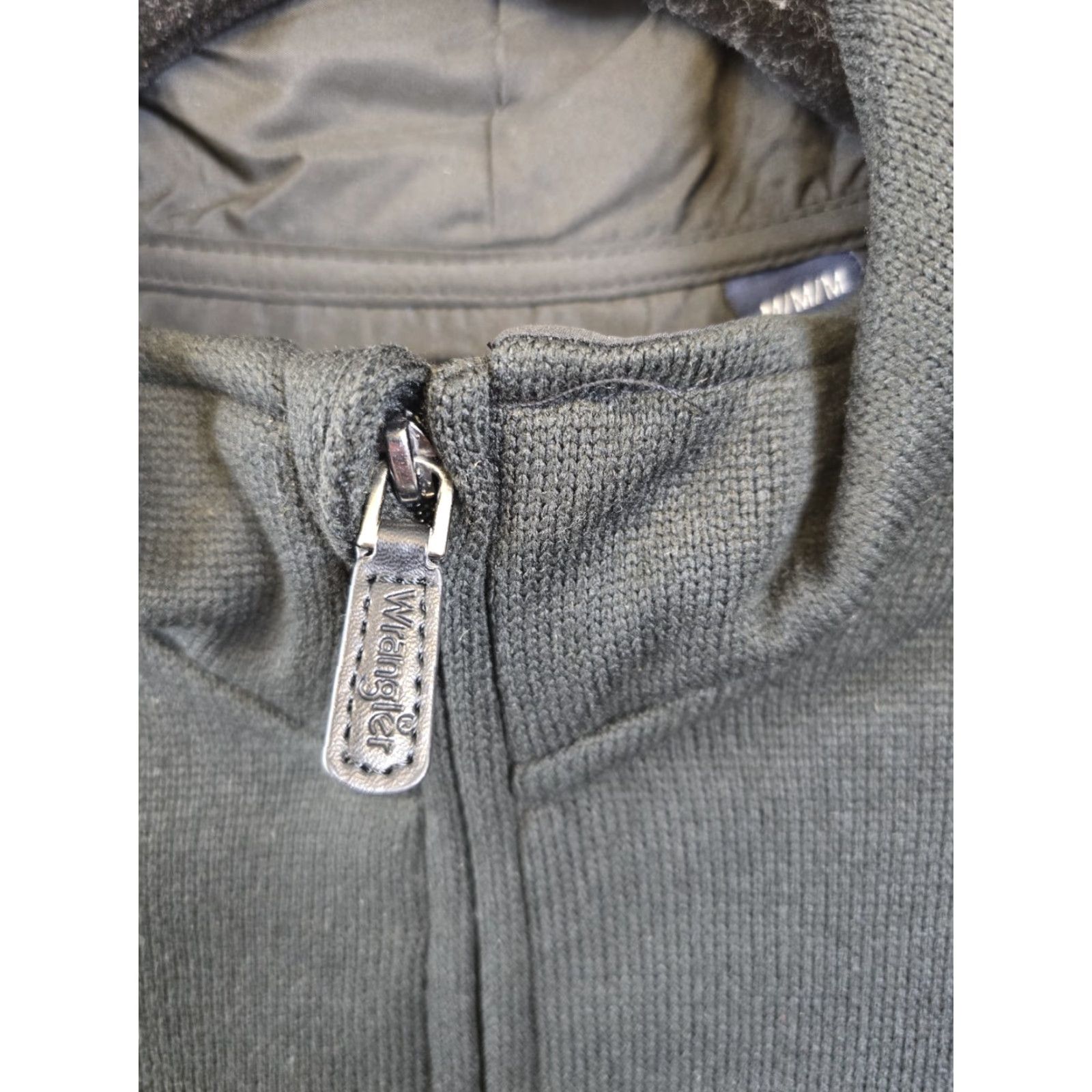 Wrangler Wrangler Authentics Men's Long Sleeve Fleece Quarter-zip - Caviar - Size M - Black - 1/4 Zip - Lightweight Pullover Sweater - Regular - NWT Size US M / EU 48-50 / 2 - 3 Thumbnail